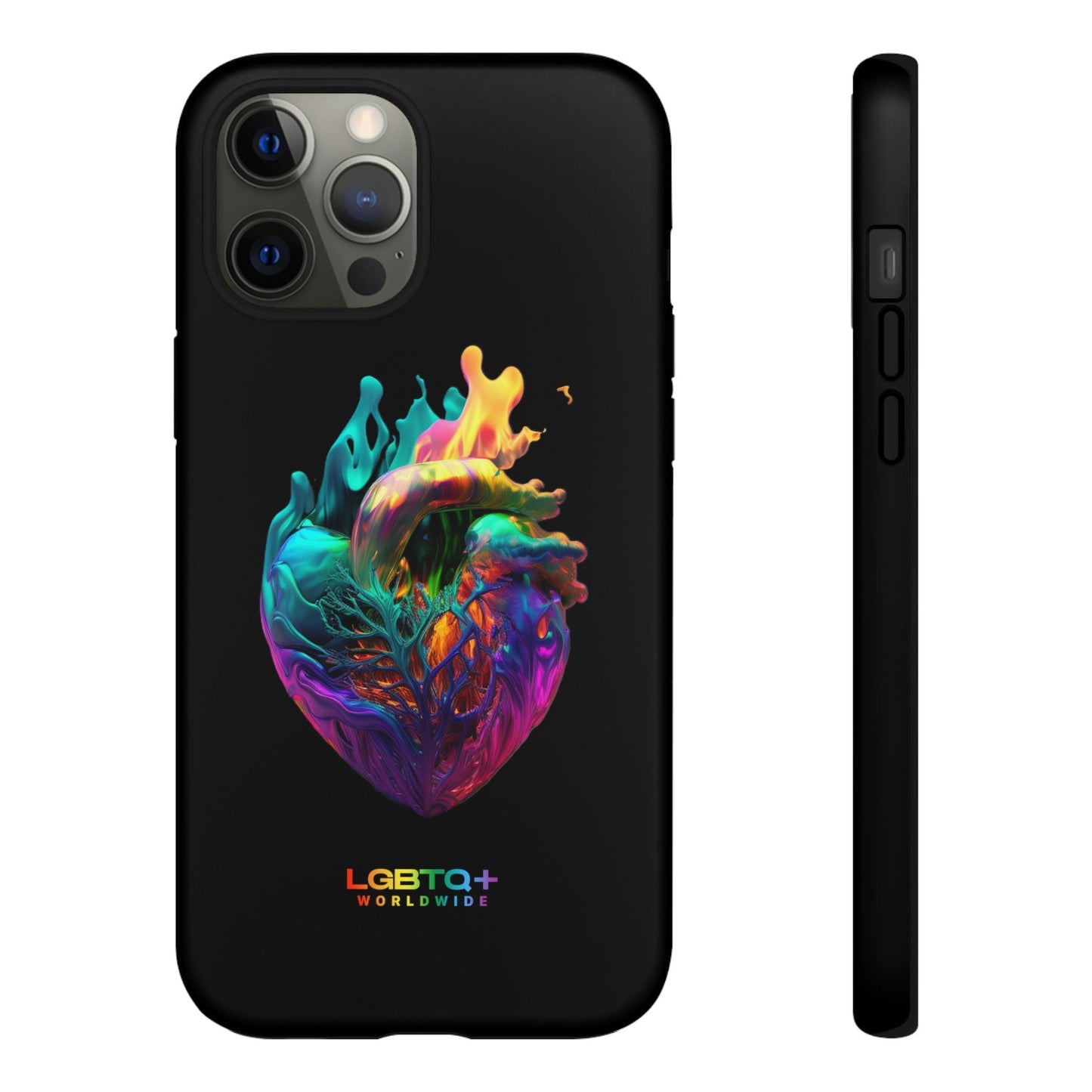 LGBTQWorldwide - ,,HERZ" Doppelgehäuse Handyhülle Accessories, Glossy, iPhone Cases, Matte, Phone accessory, Phone Cases, Samsung Cases, tough, Valentine's Day Picks lgbtq Bekleidung Accessoires unisex Zubehör