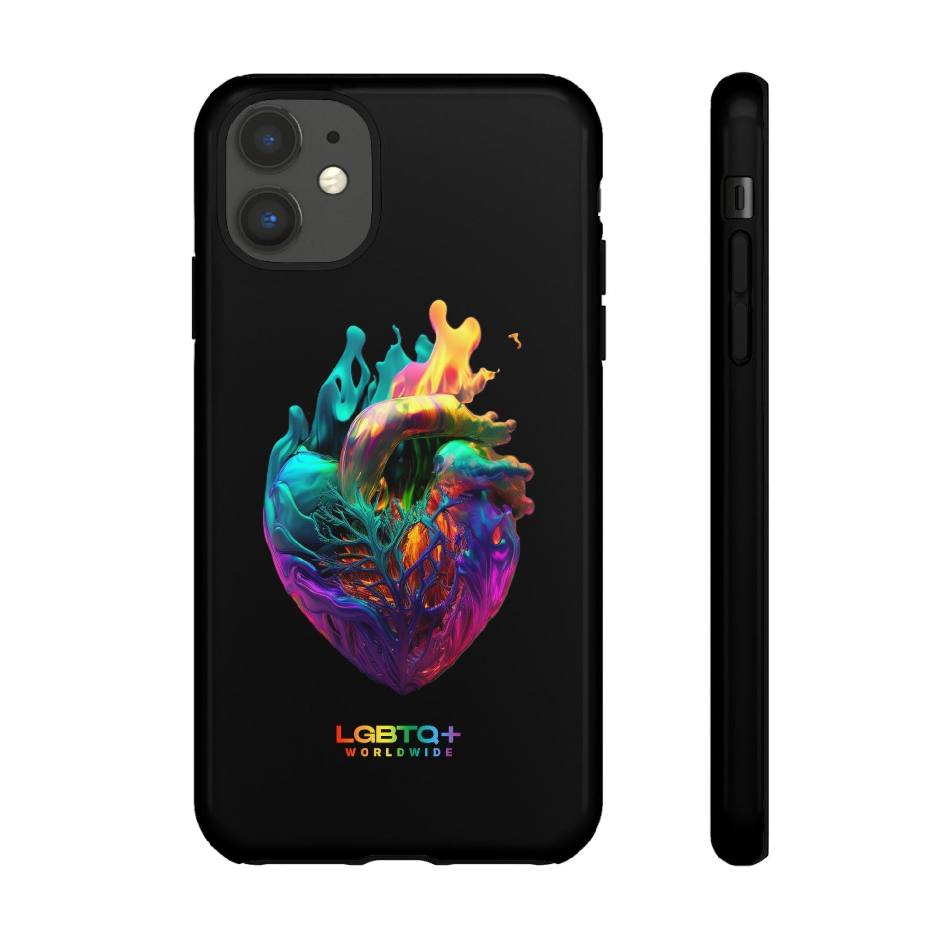 LGBTQWorldwide - ,,HERZ" Doppelgehäuse Handyhülle Accessories, Glossy, iPhone Cases, Matte, Phone accessory, Phone Cases, Samsung Cases, tough, Valentine's Day Picks lgbtq Bekleidung Accessoires unisex Zubehör