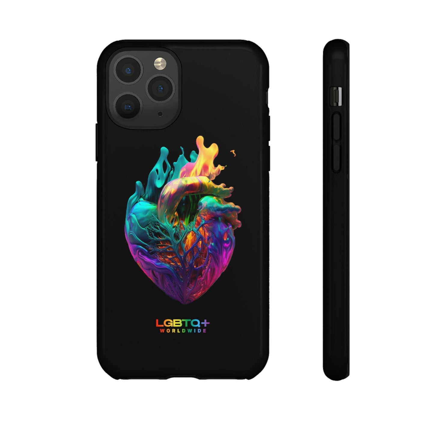 LGBTQWorldwide - ,,HERZ" Doppelgehäuse Handyhülle Accessories, Glossy, iPhone Cases, Matte, Phone accessory, Phone Cases, Samsung Cases, tough, Valentine's Day Picks lgbtq Bekleidung Accessoires unisex Zubehör