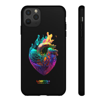 LGBTQWorldwide - ,,HERZ" Doppelgehäuse Handyhülle Accessories, Glossy, iPhone Cases, Matte, Phone accessory, Phone Cases, Samsung Cases, tough, Valentine's Day Picks lgbtq Bekleidung Accessoires unisex Zubehör