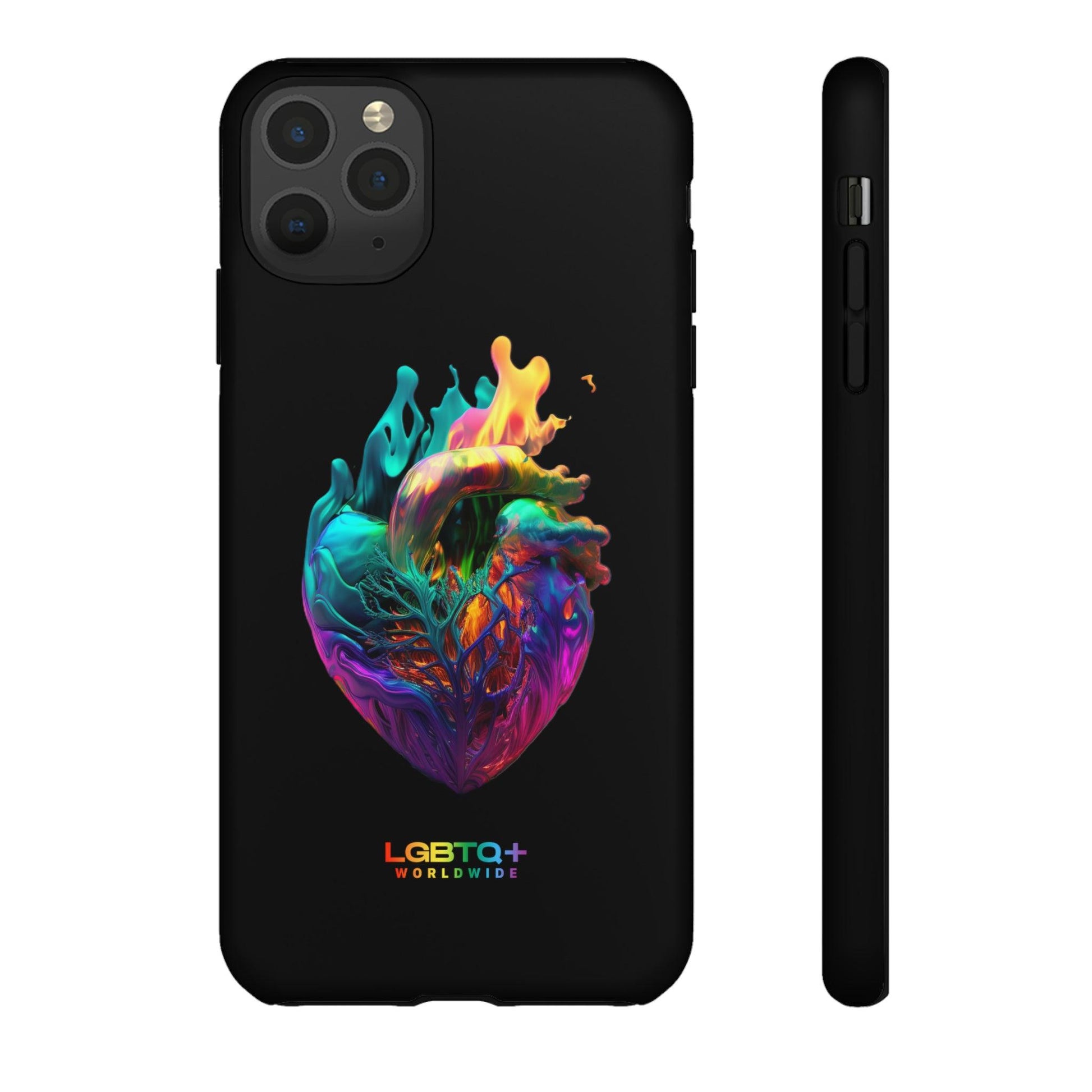 LGBTQWorldwide - ,,HERZ" Doppelgehäuse Handyhülle Accessories, Glossy, iPhone Cases, Matte, Phone accessory, Phone Cases, Samsung Cases, tough, Valentine's Day Picks lgbtq Bekleidung Accessoires unisex Zubehör