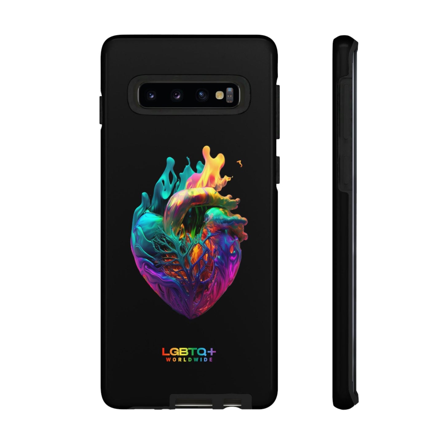 LGBTQWorldwide - ,,HERZ" Doppelgehäuse Handyhülle Accessories, Glossy, iPhone Cases, Matte, Phone accessory, Phone Cases, Samsung Cases, tough, Valentine's Day Picks lgbtq Bekleidung Accessoires unisex Zubehör