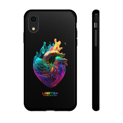 LGBTQWorldwide - ,,HERZ" Doppelgehäuse Handyhülle Accessories, Glossy, iPhone Cases, Matte, Phone accessory, Phone Cases, Samsung Cases, tough, Valentine's Day Picks lgbtq Bekleidung Accessoires unisex Zubehör