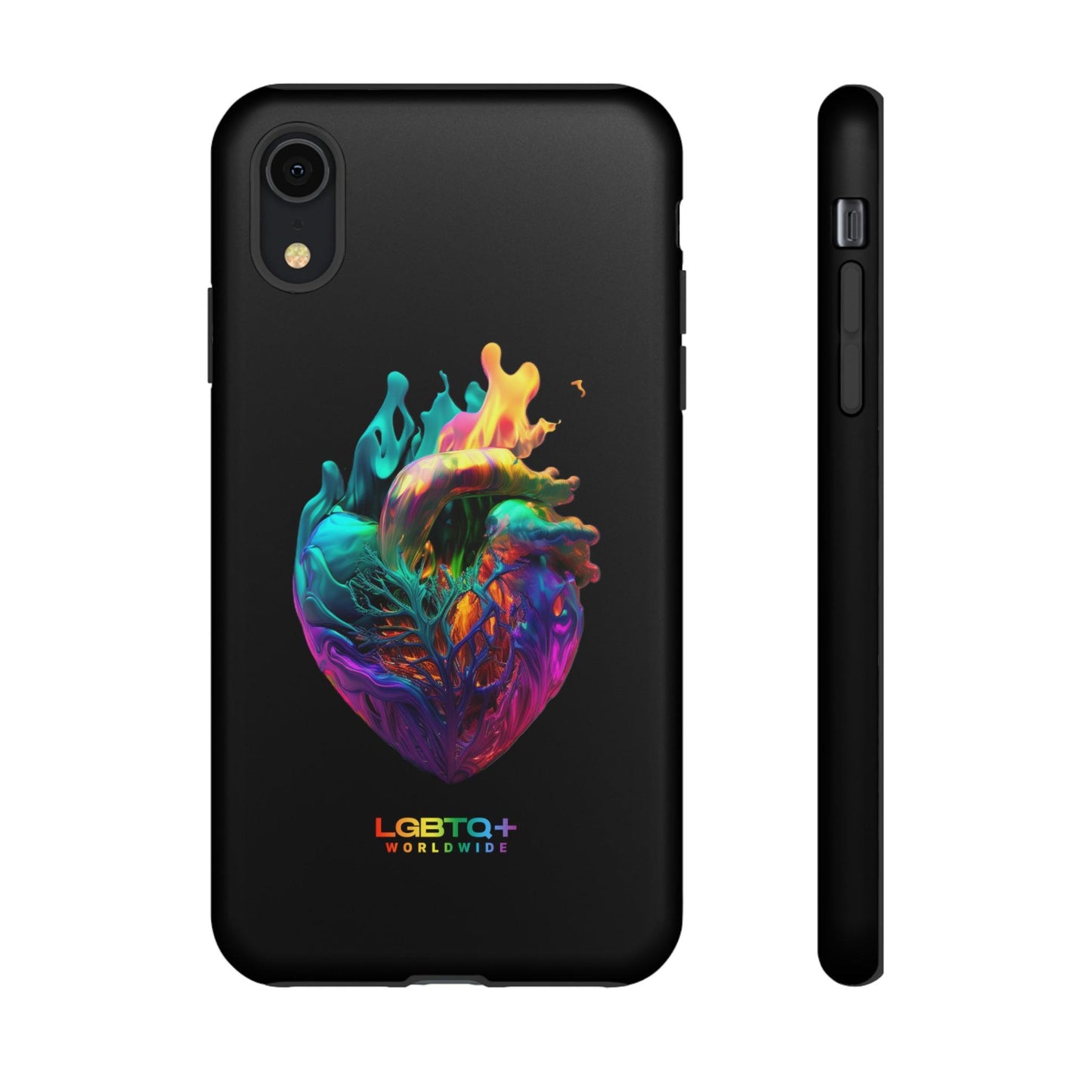 LGBTQWorldwide - ,,HERZ" Doppelgehäuse Handyhülle Accessories, Glossy, iPhone Cases, Matte, Phone accessory, Phone Cases, Samsung Cases, tough, Valentine's Day Picks lgbtq Bekleidung Accessoires unisex Zubehör