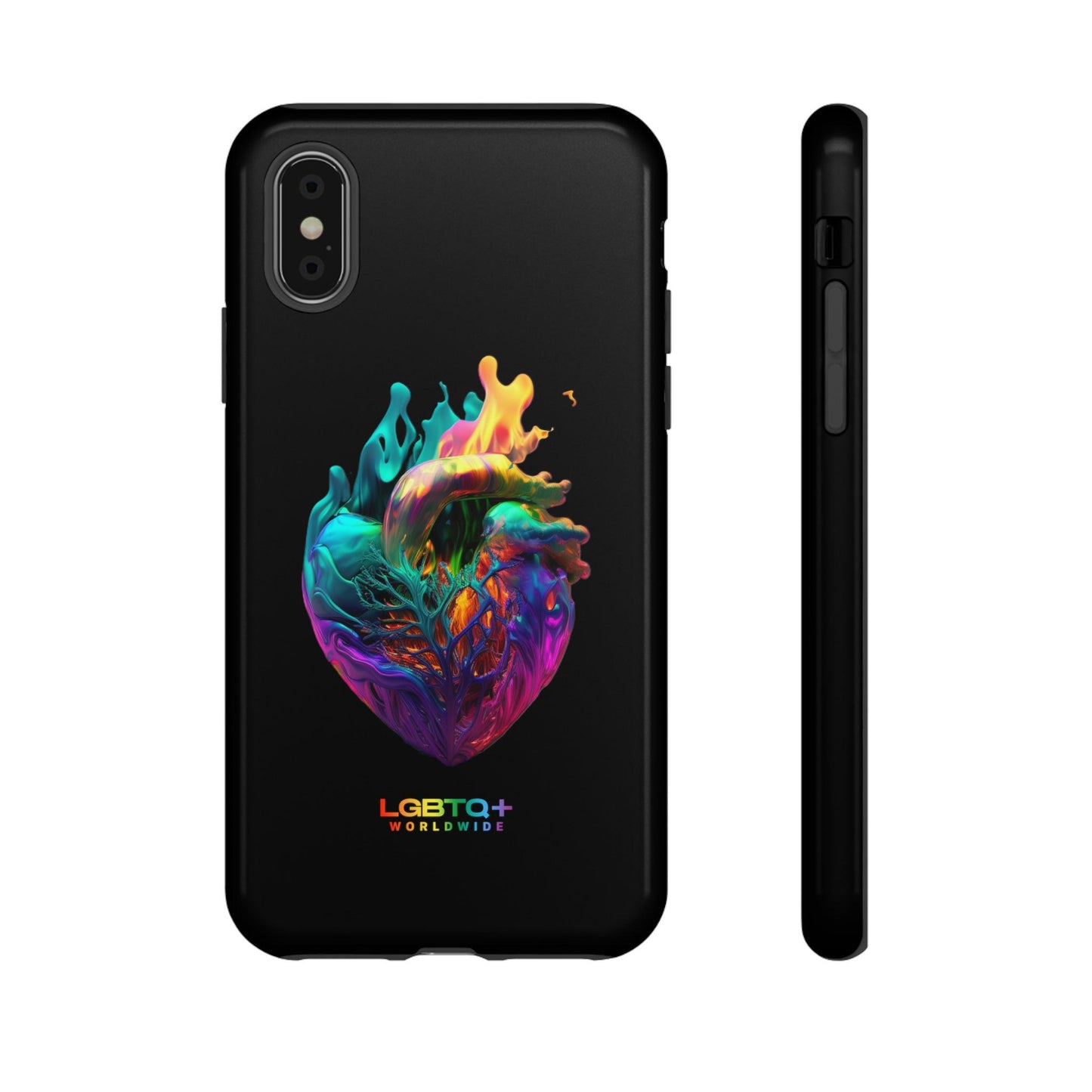 LGBTQWorldwide - ,,HERZ" Doppelgehäuse Handyhülle Accessories, Glossy, iPhone Cases, Matte, Phone accessory, Phone Cases, Samsung Cases, tough, Valentine's Day Picks lgbtq Bekleidung Accessoires unisex Zubehör