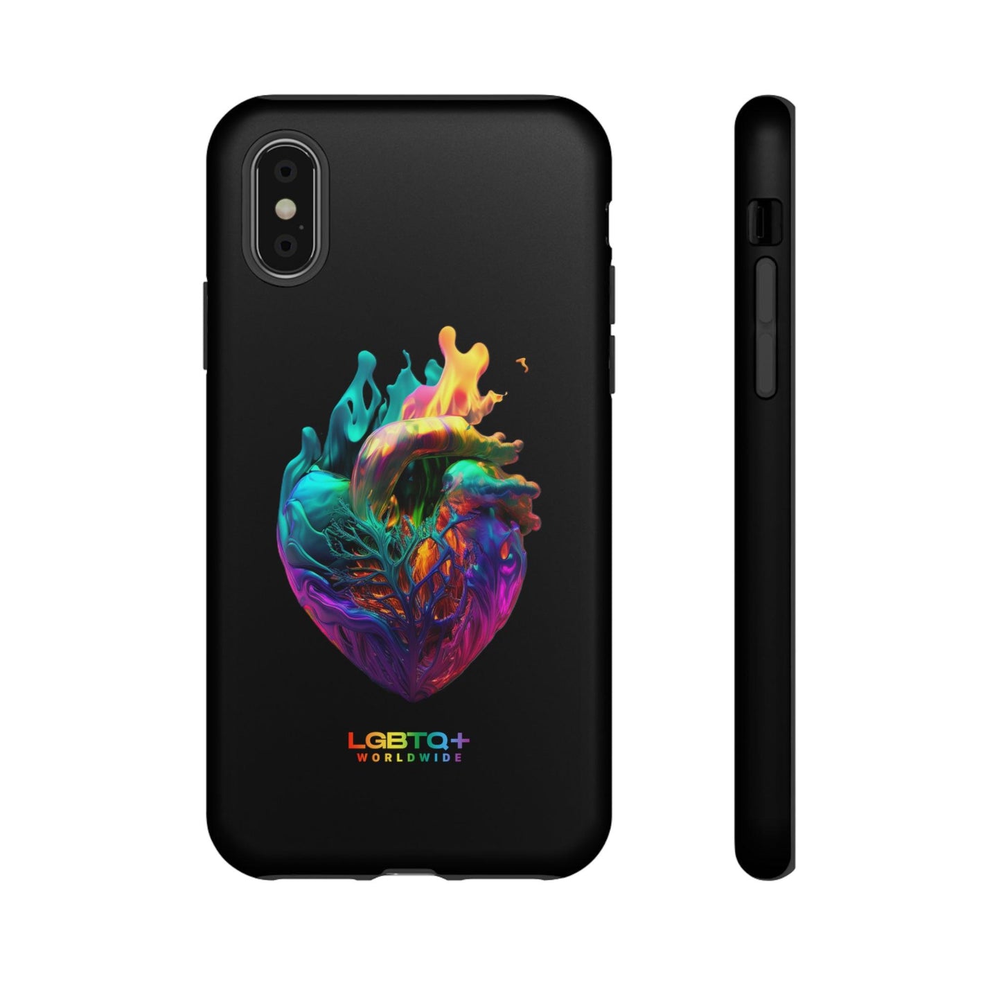 LGBTQWorldwide - ,,HERZ" Doppelgehäuse Handyhülle Accessories, Glossy, iPhone Cases, Matte, Phone accessory, Phone Cases, Samsung Cases, tough, Valentine's Day Picks lgbtq Bekleidung Accessoires unisex Zubehör