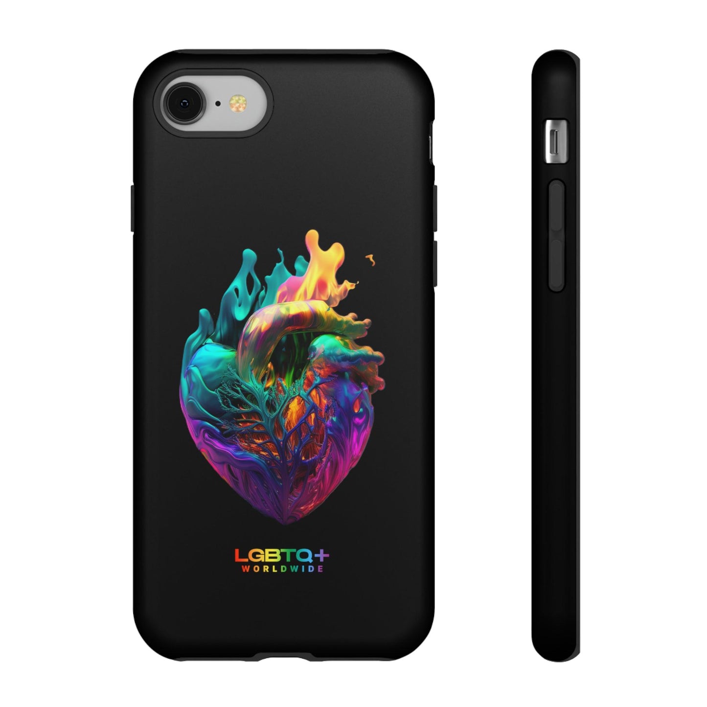 LGBTQWorldwide - ,,HERZ" Doppelgehäuse Handyhülle Accessories, Glossy, iPhone Cases, Matte, Phone accessory, Phone Cases, Samsung Cases, tough, Valentine's Day Picks lgbtq Bekleidung Accessoires unisex Zubehör