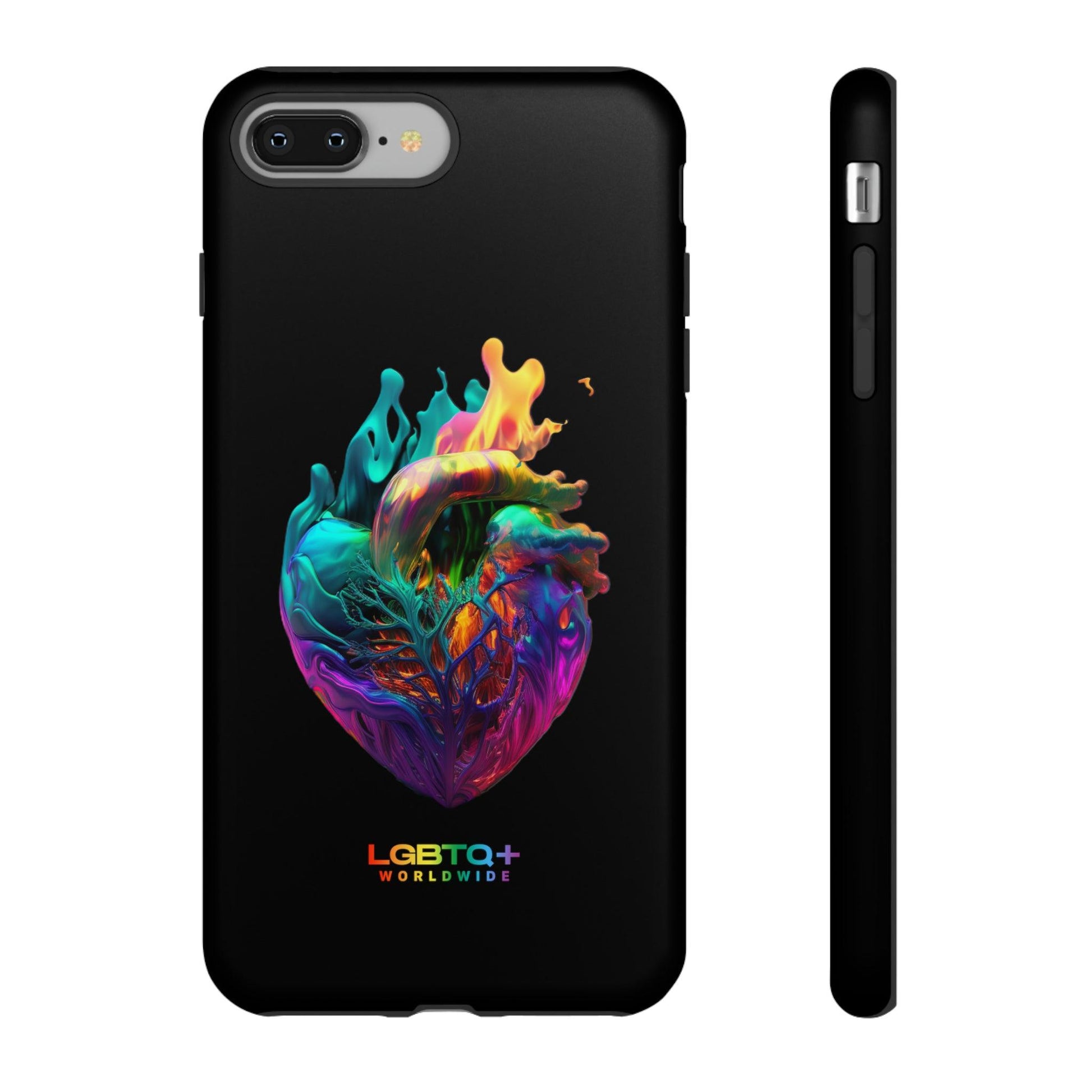 LGBTQWorldwide - ,,HERZ" Doppelgehäuse Handyhülle Accessories, Glossy, iPhone Cases, Matte, Phone accessory, Phone Cases, Samsung Cases, tough, Valentine's Day Picks lgbtq Bekleidung Accessoires unisex Zubehör