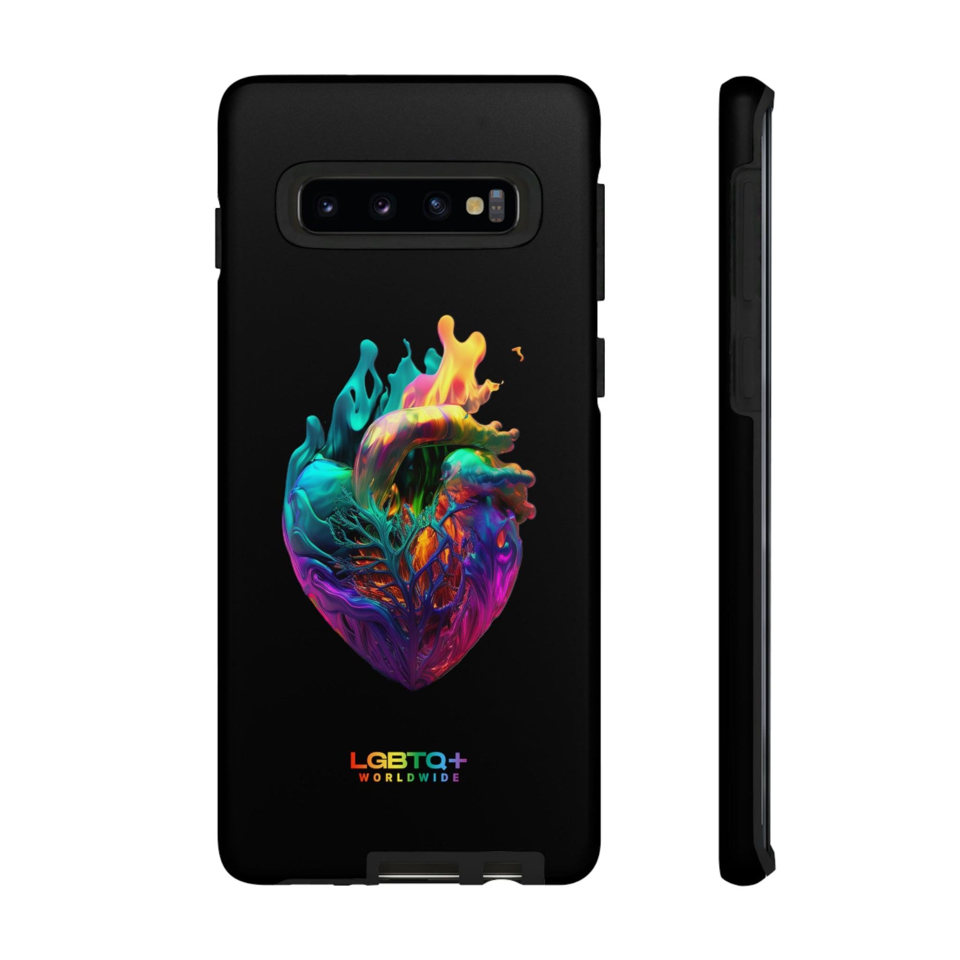 LGBTQWorldwide - ,,HERZ" Doppelgehäuse Handyhülle Accessories, Glossy, iPhone Cases, Matte, Phone accessory, Phone Cases, Samsung Cases, tough, Valentine's Day Picks lgbtq Bekleidung Accessoires unisex Zubehör