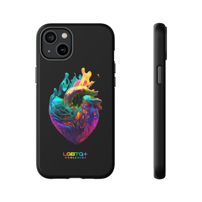 LGBTQWorldwide - ,,HERZ" Doppelgehäuse Handyhülle Accessories, Glossy, iPhone Cases, Matte, Phone accessory, Phone Cases, Samsung Cases, tough, Valentine's Day Picks lgbtq Bekleidung Accessoires unisex Zubehör