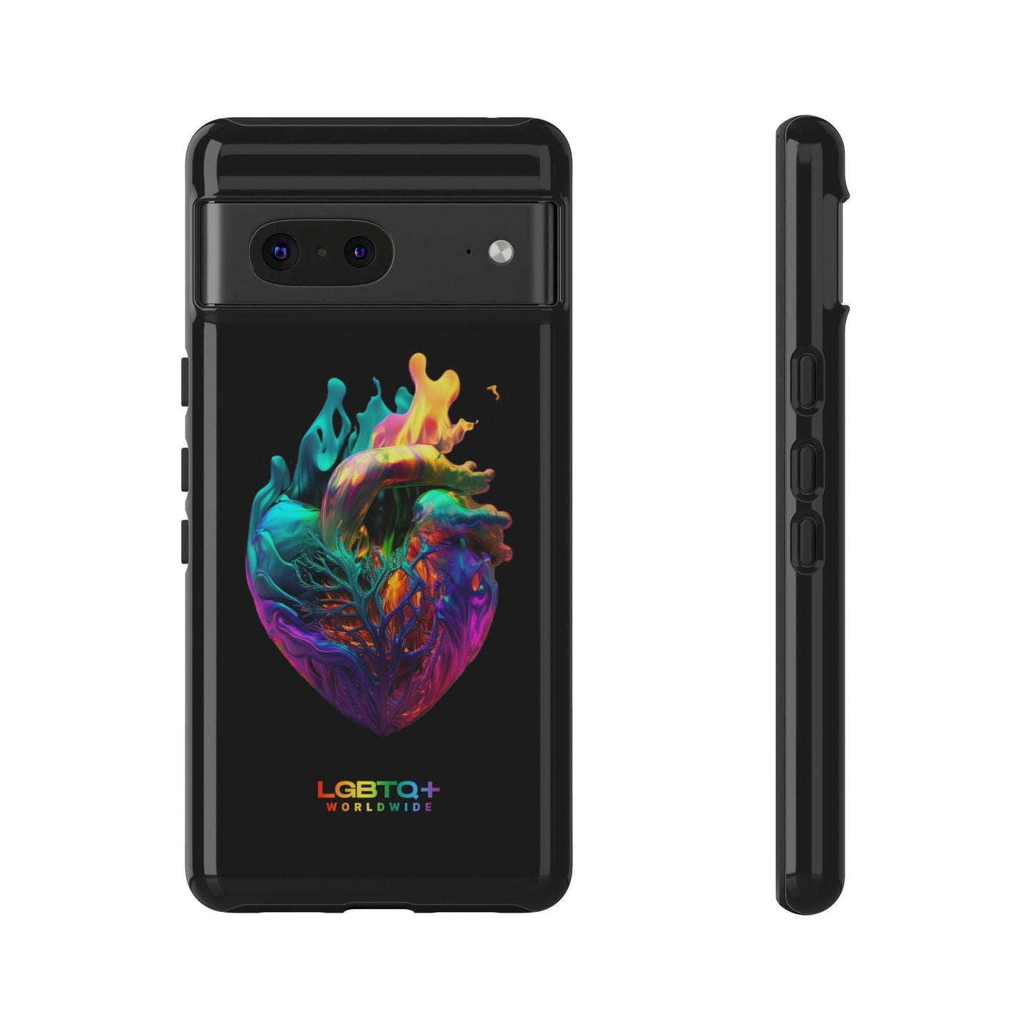 LGBTQWorldwide - ,,HERZ" Doppelgehäuse Handyhülle Accessories, Glossy, iPhone Cases, Matte, Phone accessory, Phone Cases, Samsung Cases, tough, Valentine's Day Picks lgbtq Bekleidung Accessoires unisex Zubehör