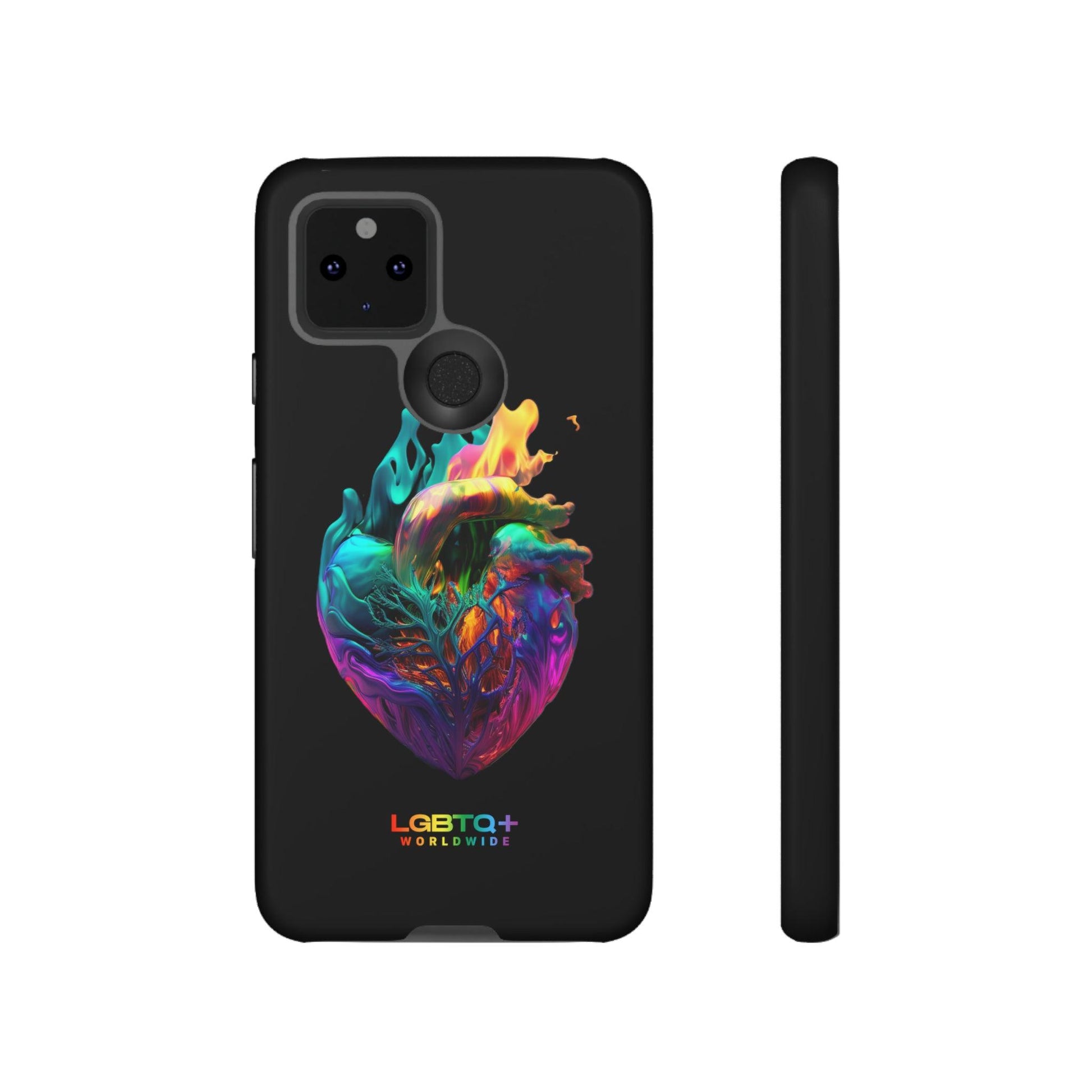 LGBTQWorldwide - ,,HERZ" Doppelgehäuse Handyhülle Accessories, Glossy, iPhone Cases, Matte, Phone accessory, Phone Cases, Samsung Cases, tough, Valentine's Day Picks lgbtq Bekleidung Accessoires unisex Zubehör