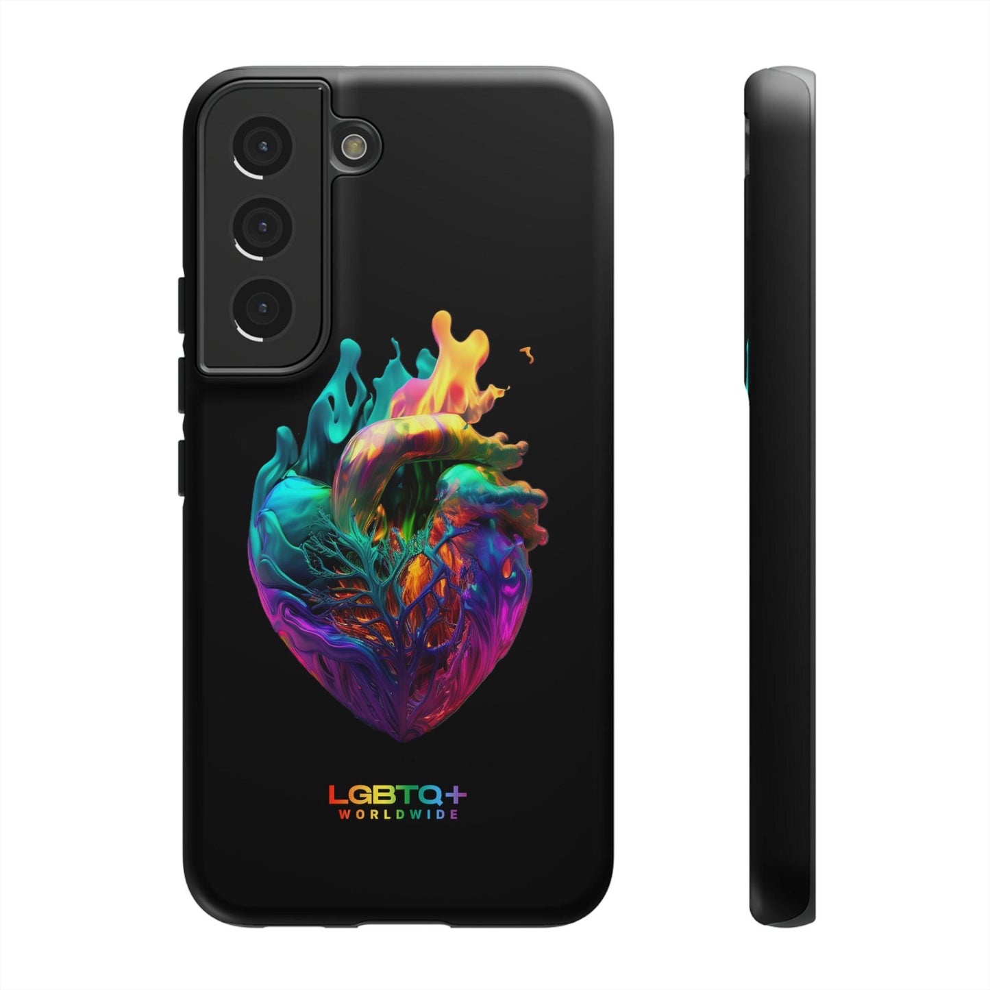 LGBTQWorldwide - ,,HERZ" Doppelgehäuse Handyhülle Accessories, Glossy, iPhone Cases, Matte, Phone accessory, Phone Cases, Samsung Cases, tough, Valentine's Day Picks lgbtq Bekleidung Accessoires unisex Zubehör