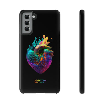 LGBTQWorldwide - ,,HERZ" Doppelgehäuse Handyhülle Accessories, Glossy, iPhone Cases, Matte, Phone accessory, Phone Cases, Samsung Cases, tough, Valentine's Day Picks lgbtq Bekleidung Accessoires unisex Zubehör