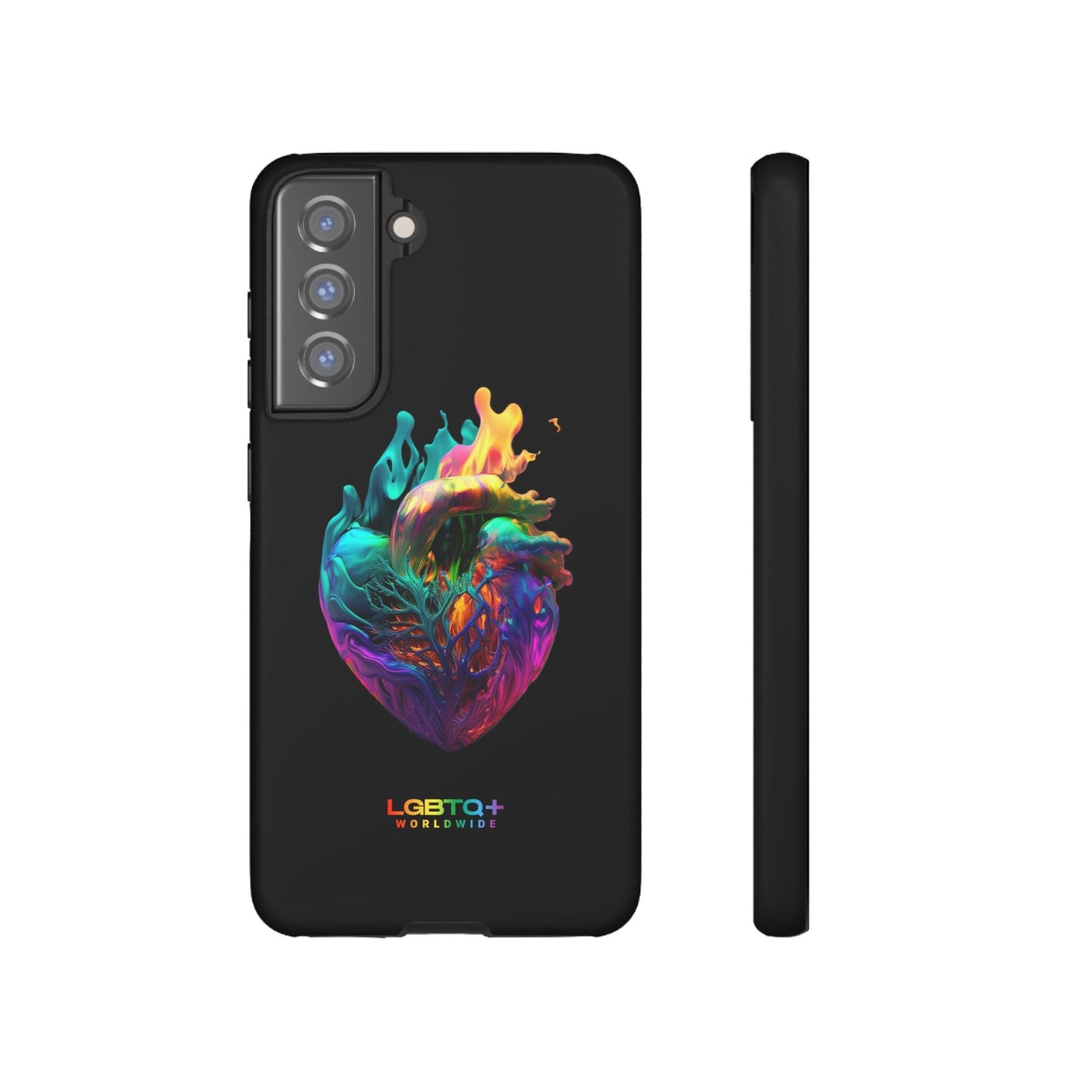 LGBTQWorldwide - ,,HERZ" Doppelgehäuse Handyhülle Accessories, Glossy, iPhone Cases, Matte, Phone accessory, Phone Cases, Samsung Cases, tough, Valentine's Day Picks lgbtq Bekleidung Accessoires unisex Zubehör