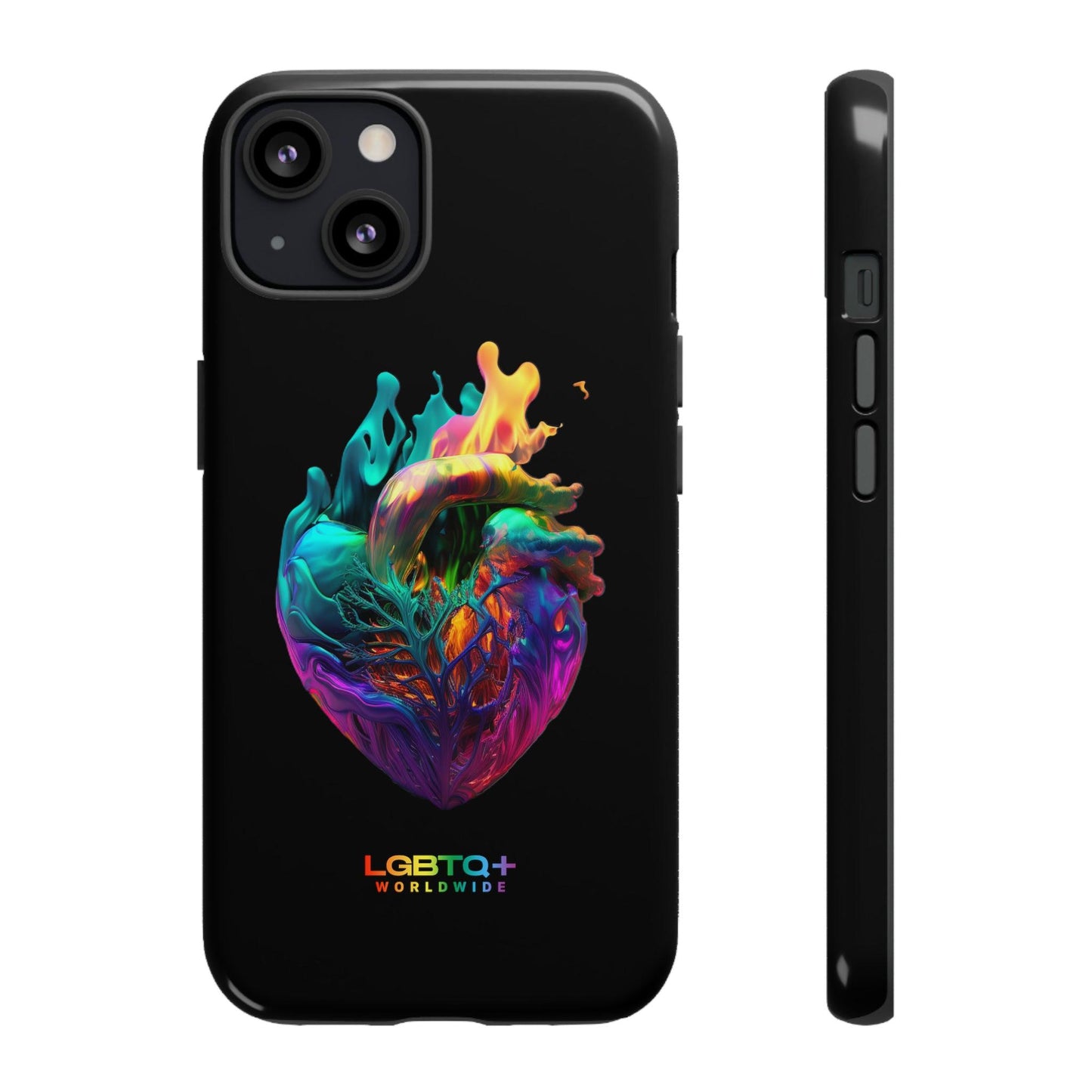 LGBTQWorldwide - ,,HERZ" Doppelgehäuse Handyhülle Accessories, Glossy, iPhone Cases, Matte, Phone accessory, Phone Cases, Samsung Cases, tough, Valentine's Day Picks lgbtq Bekleidung Accessoires unisex Zubehör