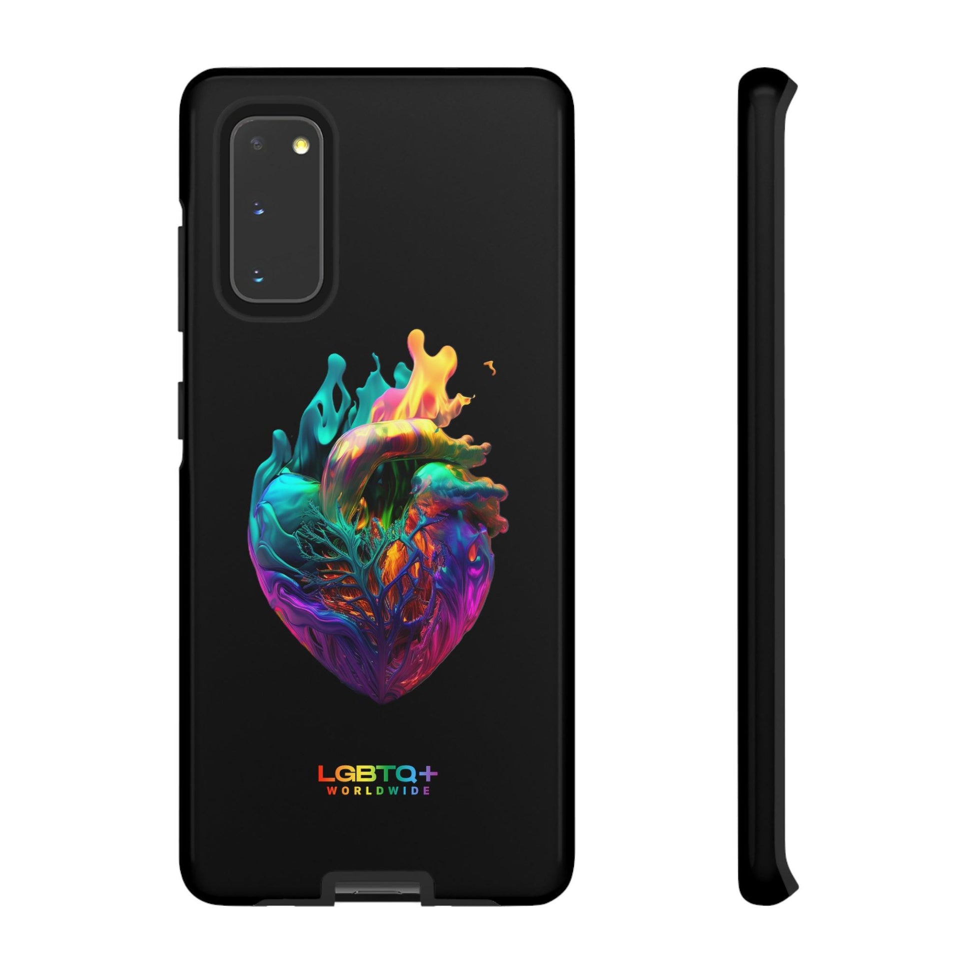 LGBTQWorldwide - ,,HERZ" Doppelgehäuse Handyhülle Accessories, Glossy, iPhone Cases, Matte, Phone accessory, Phone Cases, Samsung Cases, tough, Valentine's Day Picks lgbtq Bekleidung Accessoires unisex Zubehör