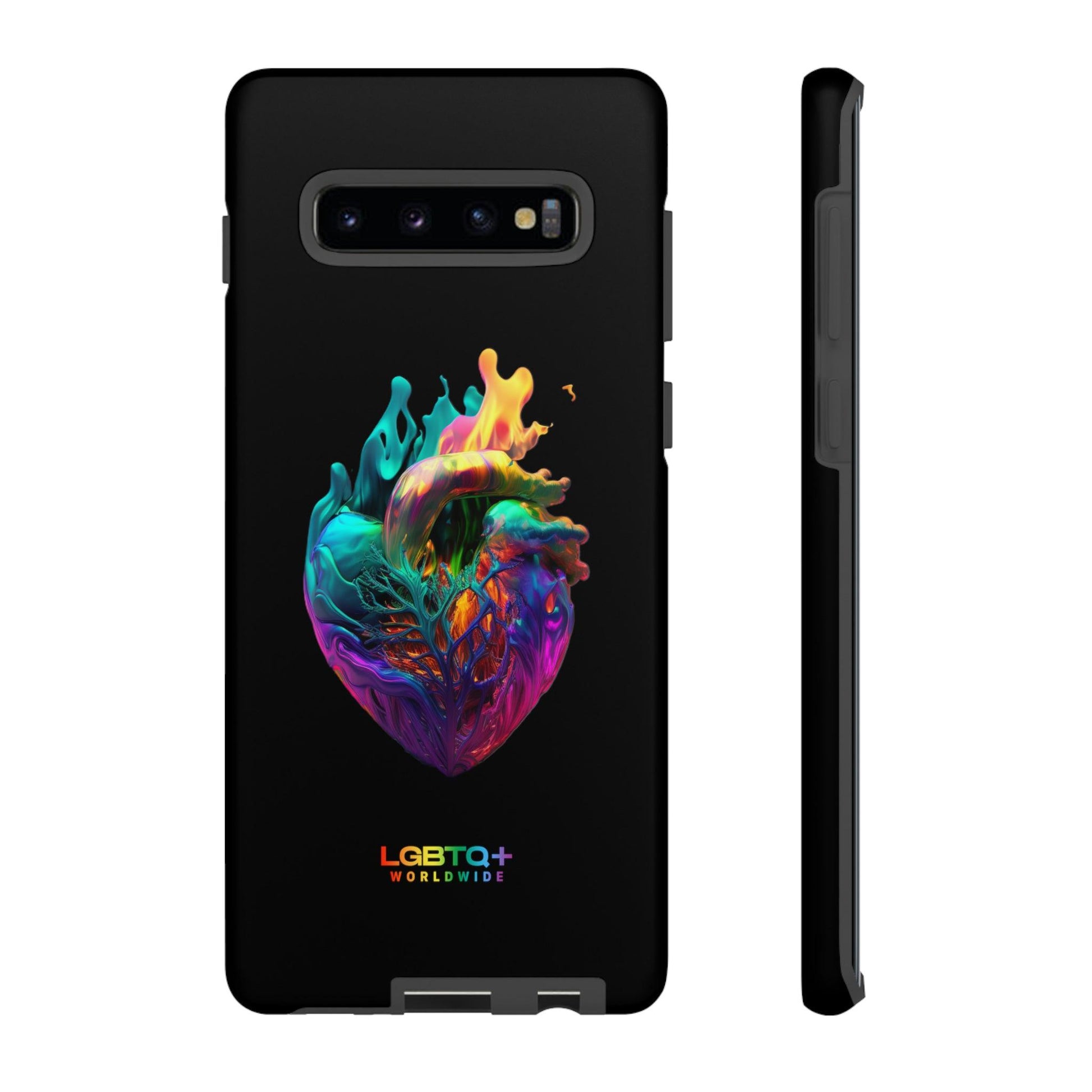 LGBTQWorldwide - ,,HERZ" Doppelgehäuse Handyhülle Accessories, Glossy, iPhone Cases, Matte, Phone accessory, Phone Cases, Samsung Cases, tough, Valentine's Day Picks lgbtq Bekleidung Accessoires unisex Zubehör