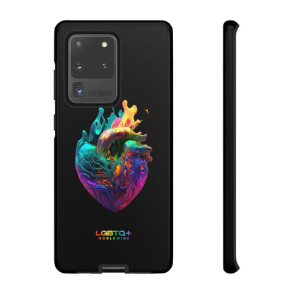 LGBTQWorldwide - ,,HERZ" Doppelgehäuse Handyhülle Accessories, Glossy, iPhone Cases, Matte, Phone accessory, Phone Cases, Samsung Cases, tough, Valentine's Day Picks lgbtq Bekleidung Accessoires unisex Zubehör