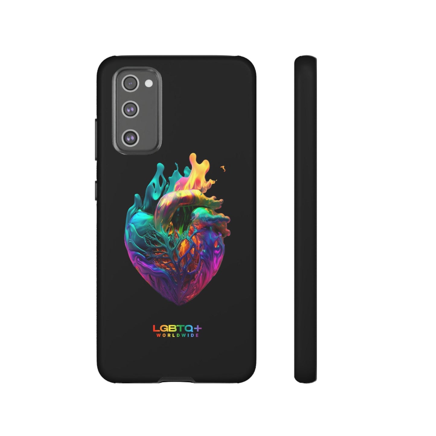 LGBTQWorldwide - ,,HERZ" Doppelgehäuse Handyhülle Accessories, Glossy, iPhone Cases, Matte, Phone accessory, Phone Cases, Samsung Cases, tough, Valentine's Day Picks lgbtq Bekleidung Accessoires unisex Zubehör