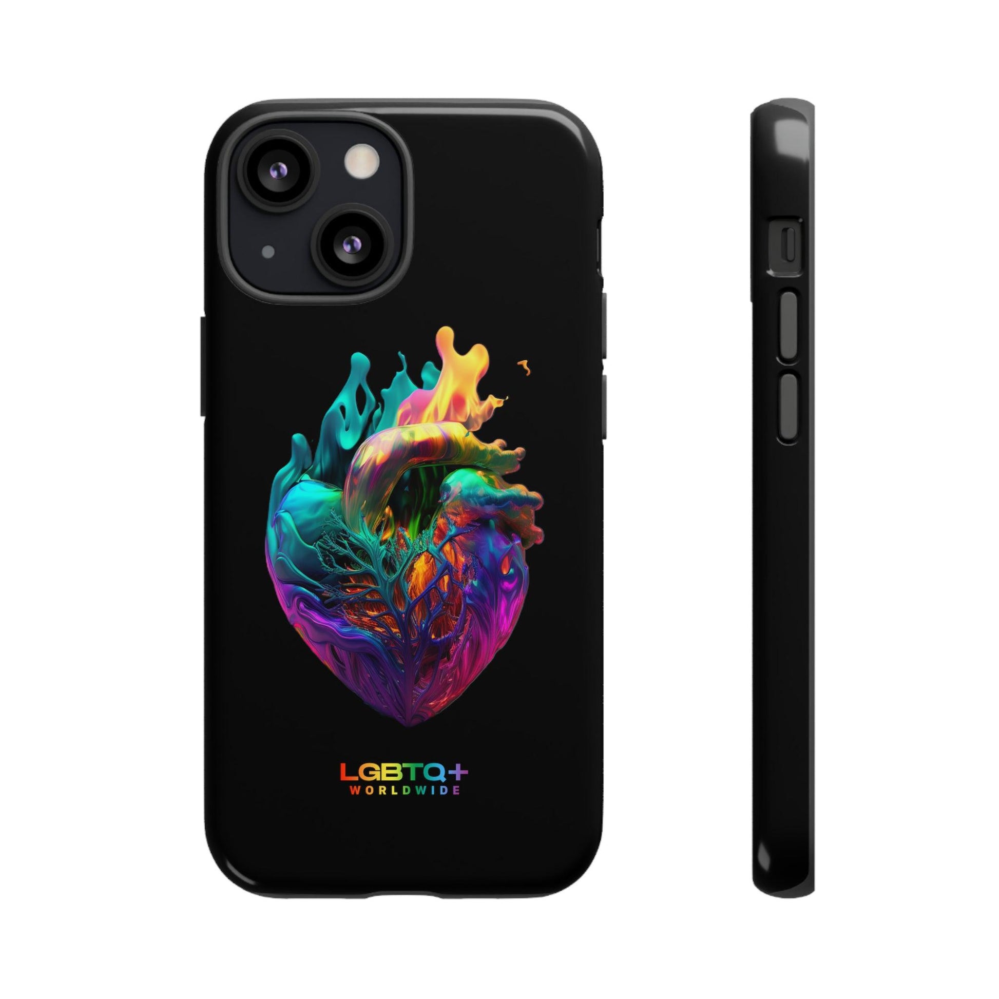 LGBTQWorldwide - ,,HERZ" Doppelgehäuse Handyhülle Accessories, Glossy, iPhone Cases, Matte, Phone accessory, Phone Cases, Samsung Cases, tough, Valentine's Day Picks lgbtq Bekleidung Accessoires unisex Zubehör