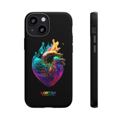 LGBTQWorldwide - ,,HERZ" Doppelgehäuse Handyhülle Accessories, Glossy, iPhone Cases, Matte, Phone accessory, Phone Cases, Samsung Cases, tough, Valentine's Day Picks lgbtq Bekleidung Accessoires unisex Zubehör