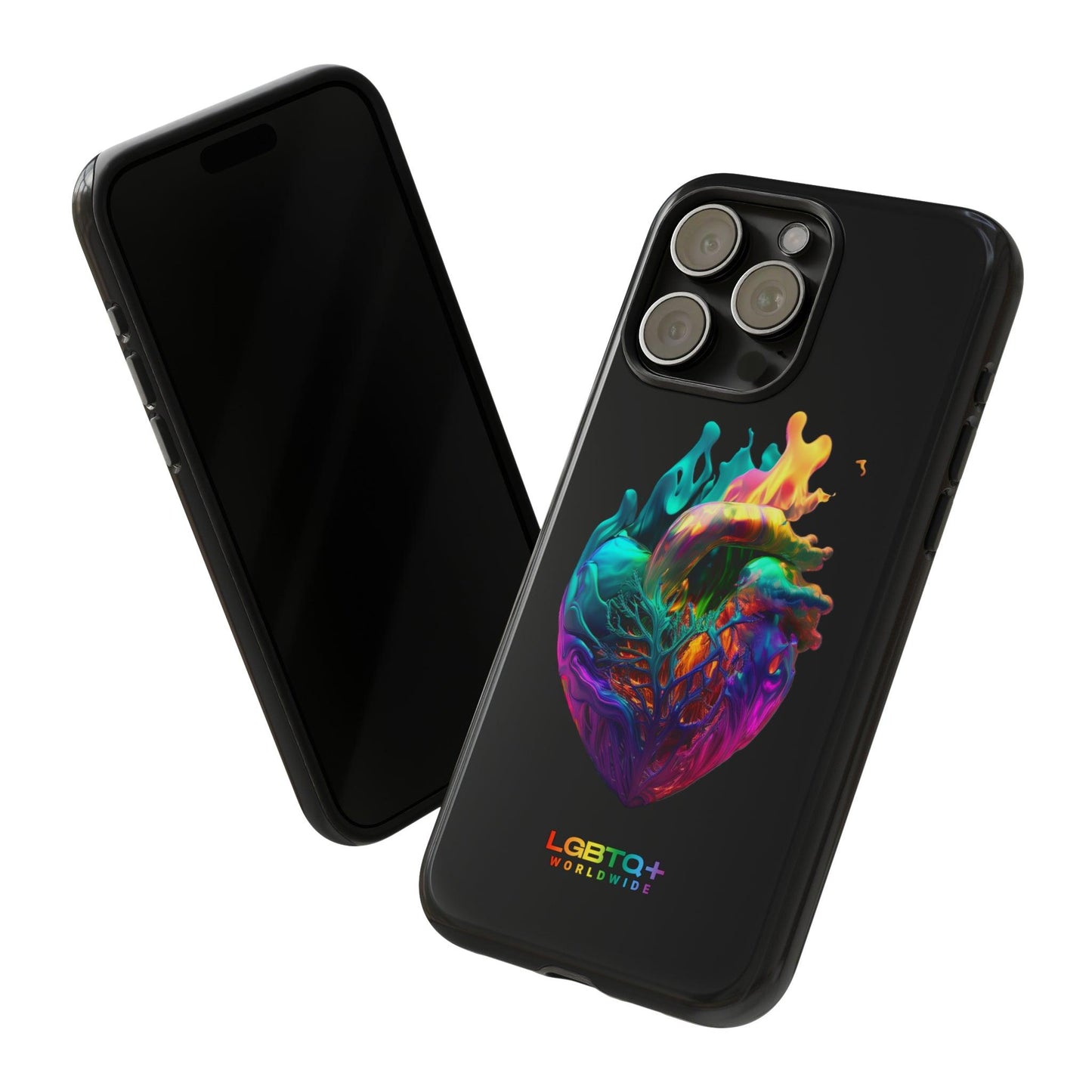 LGBTQWorldwide - ,,HERZ" Doppelgehäuse Handyhülle Accessories, Glossy, iPhone Cases, Matte, Phone accessory, Phone Cases, Samsung Cases, tough, Valentine's Day Picks lgbtq Bekleidung Accessoires unisex Zubehör