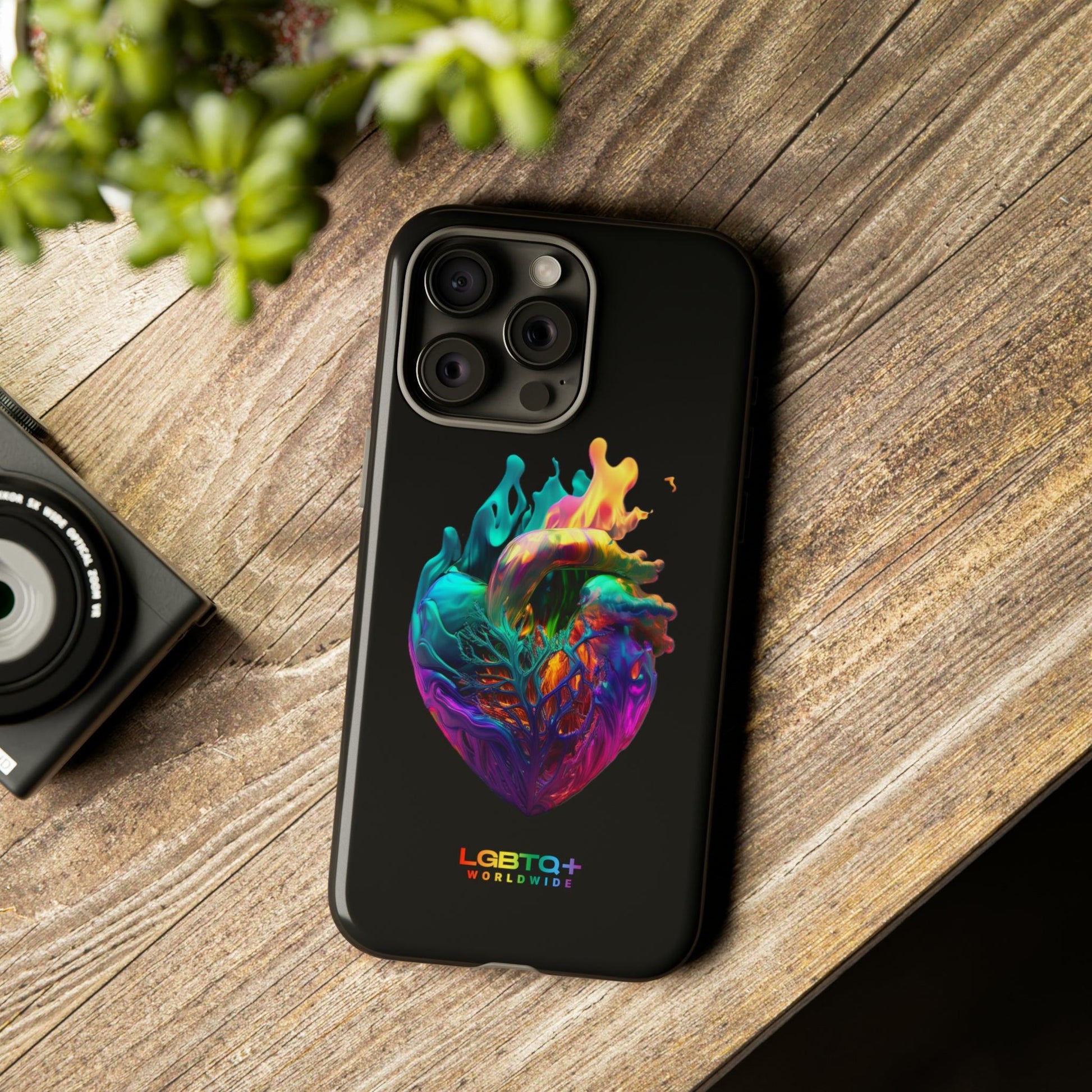 LGBTQWorldwide - ,,HERZ" Doppelgehäuse Handyhülle Accessories, Glossy, iPhone Cases, Matte, Phone accessory, Phone Cases, Samsung Cases, tough, Valentine's Day Picks lgbtq Bekleidung Accessoires unisex Zubehör