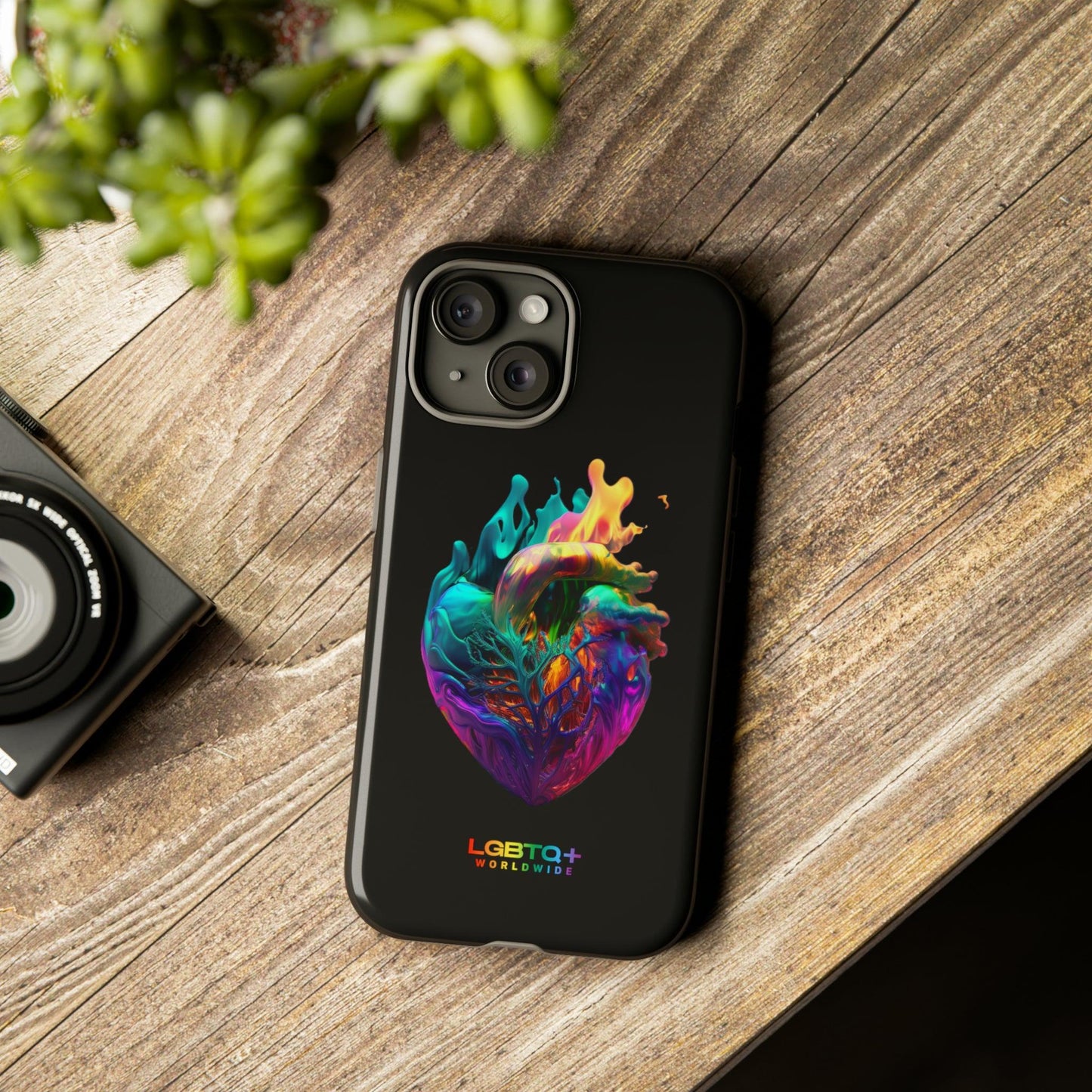 LGBTQWorldwide - ,,HERZ" Doppelgehäuse Handyhülle Accessories, Glossy, iPhone Cases, Matte, Phone accessory, Phone Cases, Samsung Cases, tough, Valentine's Day Picks lgbtq Bekleidung Accessoires unisex Zubehör