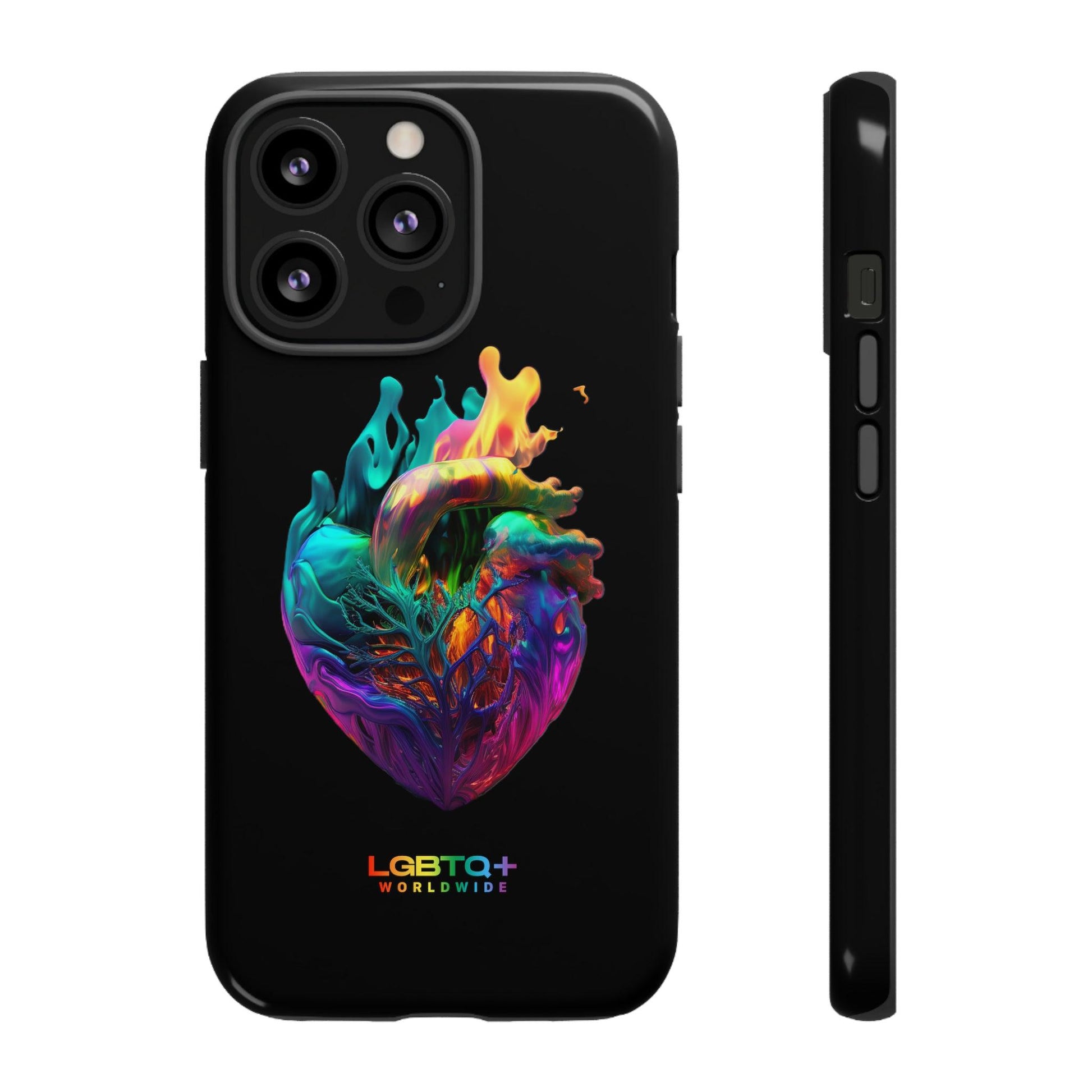 LGBTQWorldwide - ,,HERZ" Doppelgehäuse Handyhülle Accessories, Glossy, iPhone Cases, Matte, Phone accessory, Phone Cases, Samsung Cases, tough, Valentine's Day Picks lgbtq Bekleidung Accessoires unisex Zubehör