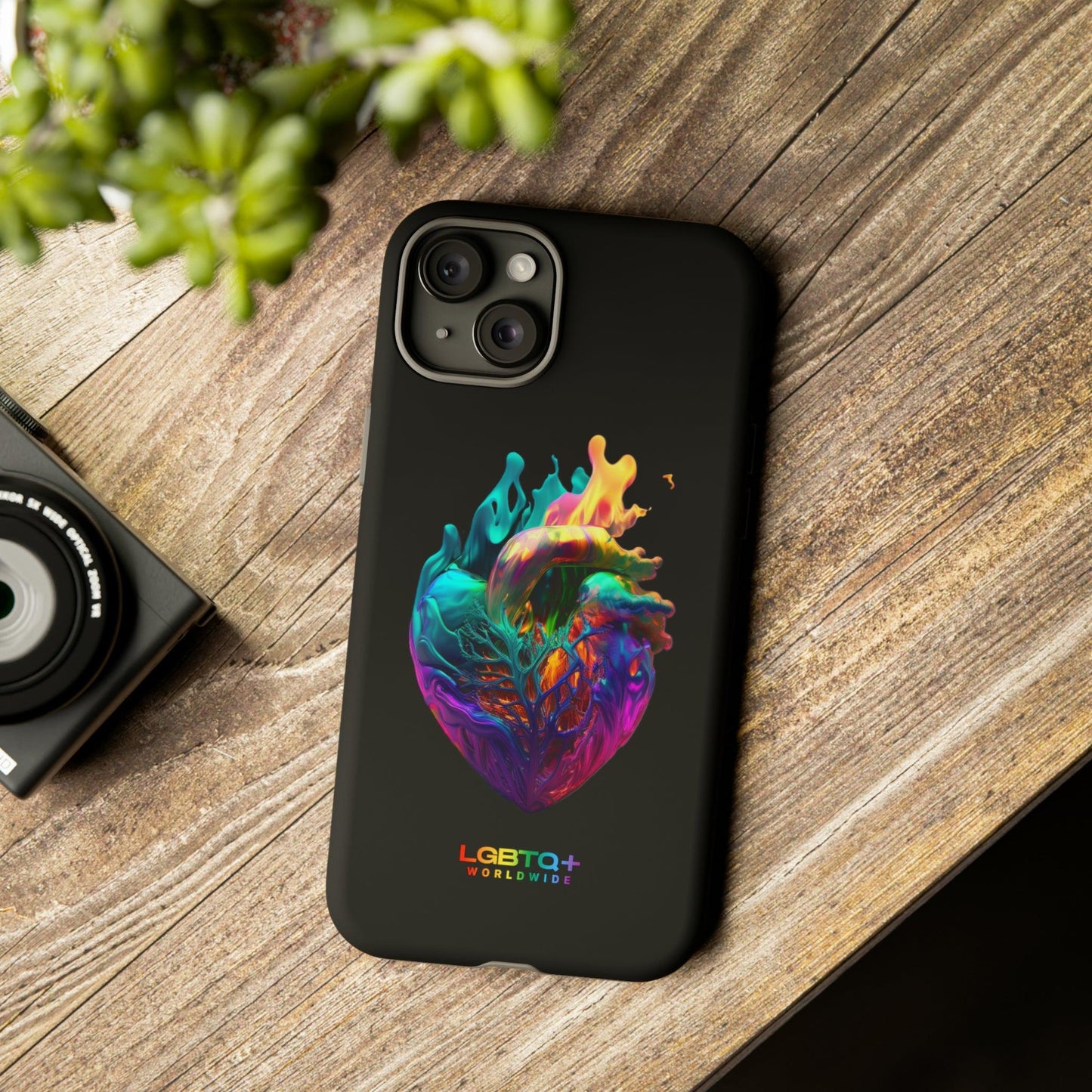 LGBTQWorldwide - ,,HERZ" Doppelgehäuse Handyhülle Accessories, Glossy, iPhone Cases, Matte, Phone accessory, Phone Cases, Samsung Cases, tough, Valentine's Day Picks lgbtq Bekleidung Accessoires unisex Zubehör