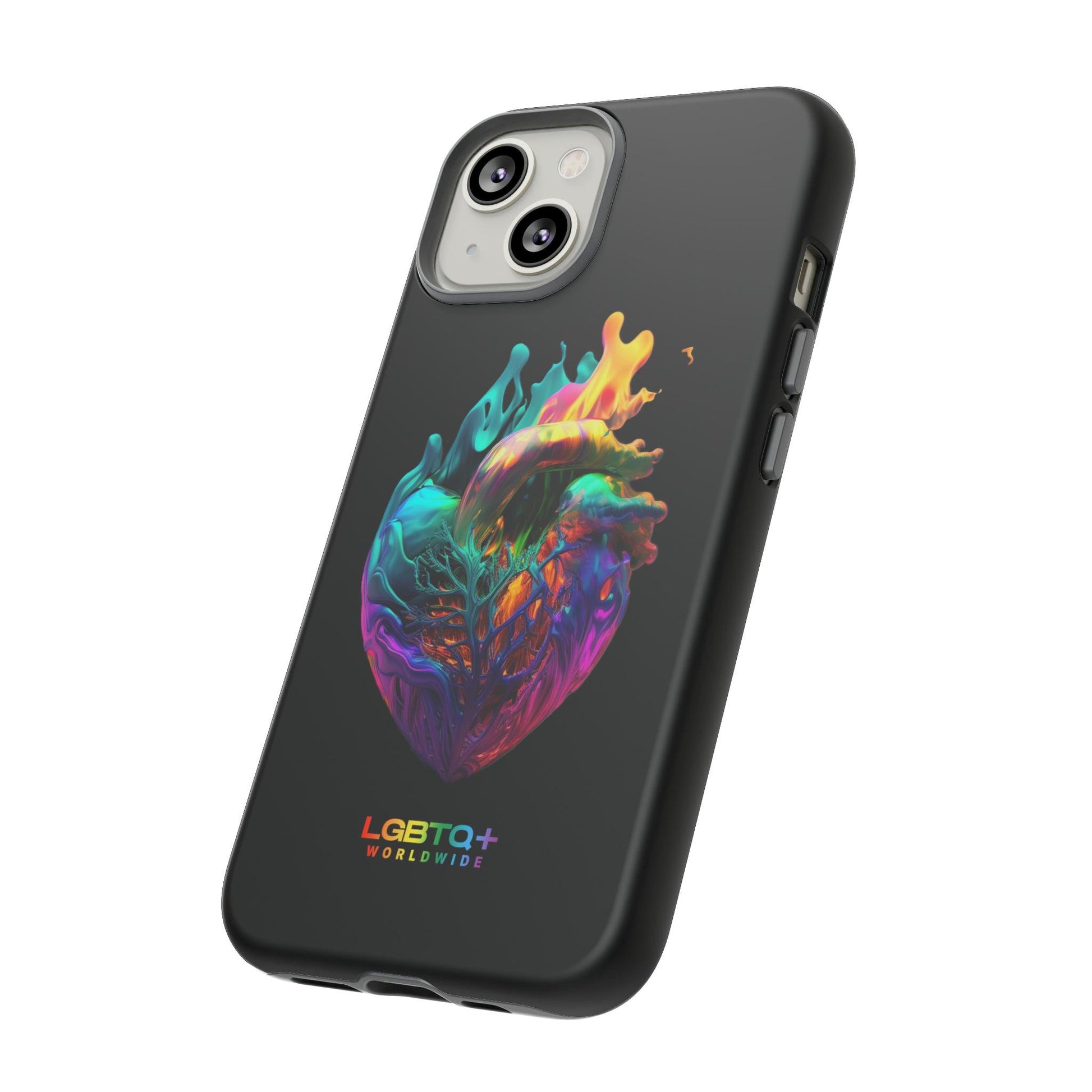 LGBTQWorldwide - ,,HERZ" Doppelgehäuse Handyhülle Accessories, Glossy, iPhone Cases, Matte, Phone accessory, Phone Cases, Samsung Cases, tough, Valentine's Day Picks lgbtq Bekleidung Accessoires unisex Zubehör