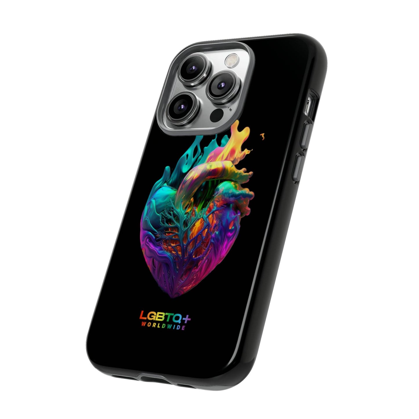 LGBTQWorldwide - ,,HERZ" Doppelgehäuse Handyhülle Accessories, Glossy, iPhone Cases, Matte, Phone accessory, Phone Cases, Samsung Cases, tough, Valentine's Day Picks lgbtq Bekleidung Accessoires unisex Zubehör