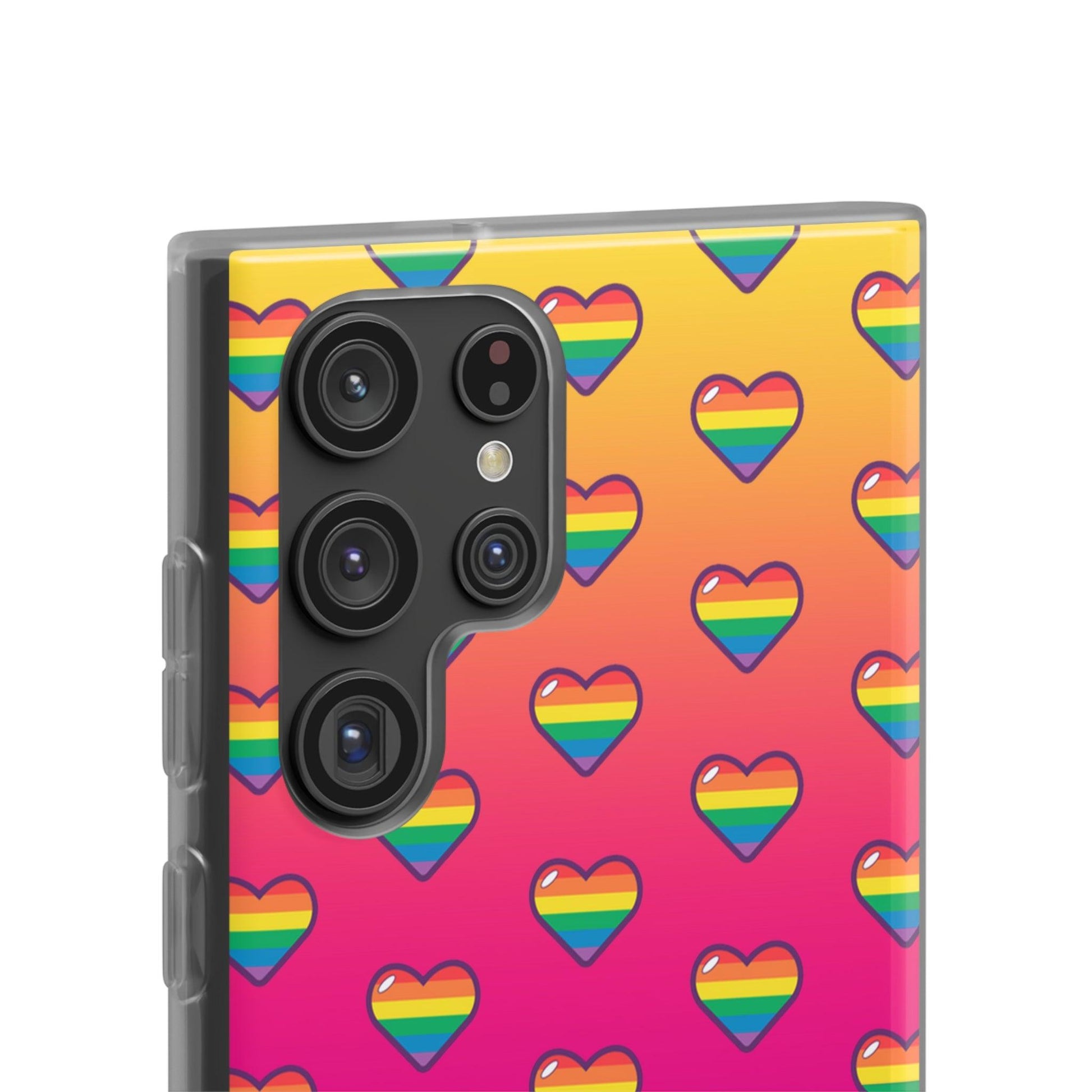 LGBTQWorldwide - ,,HERZEN" Flexible Handyhülle Accessories, Case, iPhone, iPhone Cases, Phone accessory, Phone Cases, Samsung Cases, silikon, Valentine's Day promotion lgbtq Bekleidung Accessoires unisex Zubehör