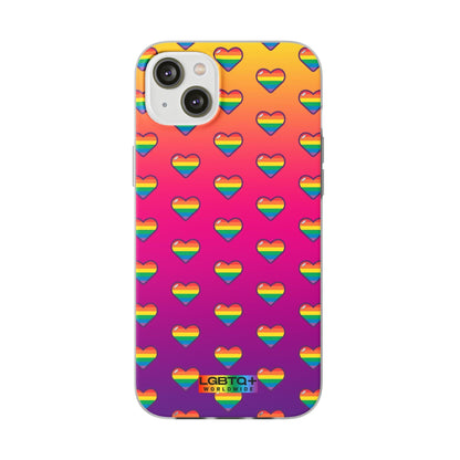 LGBTQWorldwide - ,,HERZEN" Flexible Handyhülle Accessories, Case, iPhone, iPhone Cases, Phone accessory, Phone Cases, Samsung Cases, silikon, Valentine's Day promotion lgbtq Bekleidung Accessoires unisex Zubehör