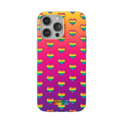 LGBTQWorldwide - ,,HERZEN" Flexible Handyhülle Accessories, Case, iPhone, iPhone Cases, Phone accessory, Phone Cases, Samsung Cases, silikon, Valentine's Day promotion lgbtq Bekleidung Accessoires unisex Zubehör