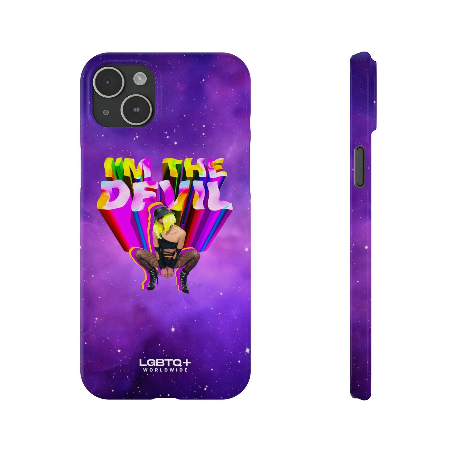 LGBTQWorldwide - ,,I AM THE DEVIL" Handyhülle Accessories, Back-to-School, card, Glossy, iPhone, iPhone Cases, Phone accessory, Phone Cases, Samsung Cases, Slim lgbtq Bekleidung Accessoires unisex Zubehör