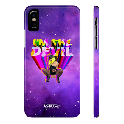 LGBTQWorldwide - ,,I AM THE DEVIL" Handyhülle Accessories, Back-to-School, card, Glossy, iPhone, iPhone Cases, Phone accessory, Phone Cases, Samsung Cases, Slim lgbtq Bekleidung Accessoires unisex Zubehör