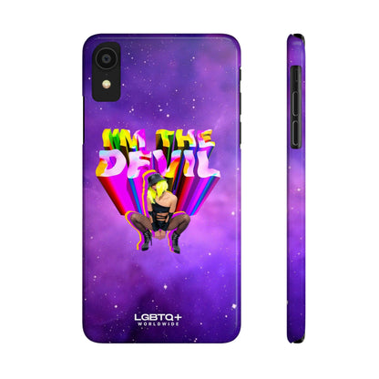 LGBTQWorldwide - ,,I AM THE DEVIL" Handyhülle Accessories, Back-to-School, card, Glossy, iPhone, iPhone Cases, Phone accessory, Phone Cases, Samsung Cases, Slim lgbtq Bekleidung Accessoires unisex Zubehör