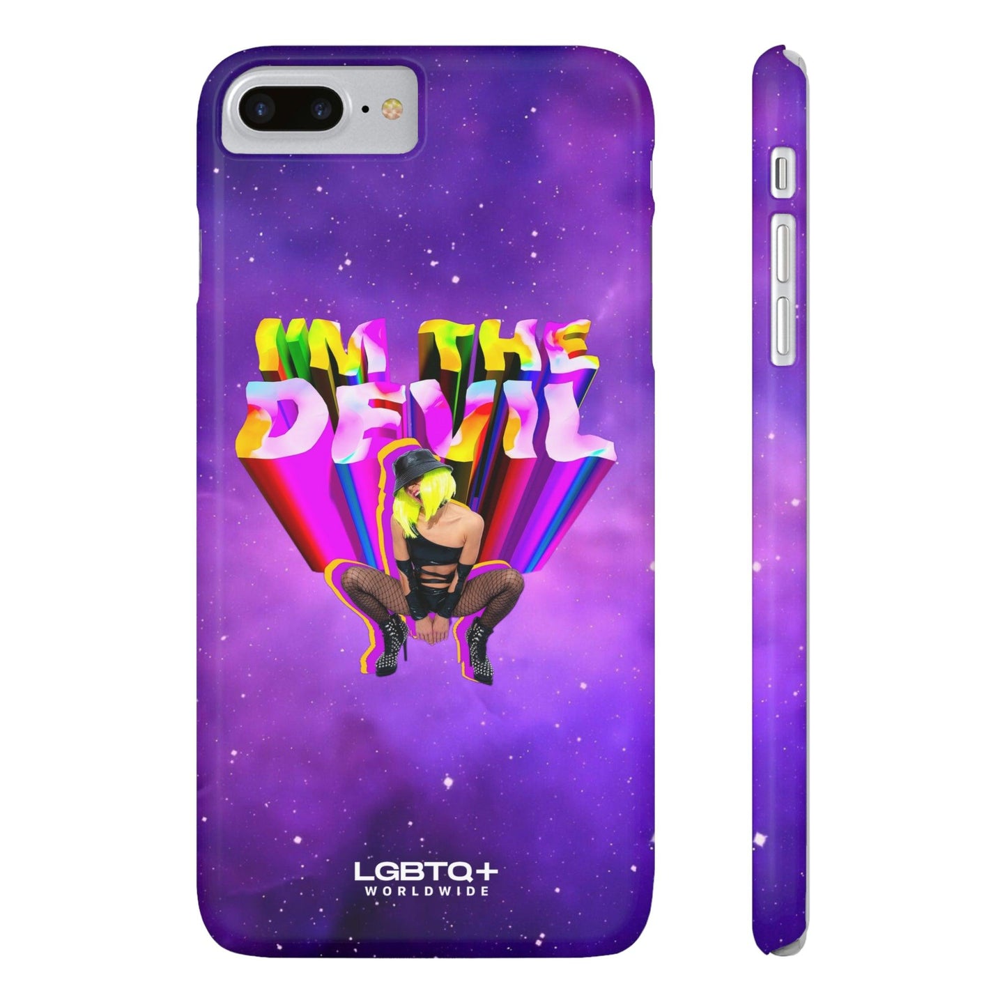 LGBTQWorldwide - ,,I AM THE DEVIL" Handyhülle Accessories, Back-to-School, card, Glossy, iPhone, iPhone Cases, Phone accessory, Phone Cases, Samsung Cases, Slim lgbtq Bekleidung Accessoires unisex Zubehör