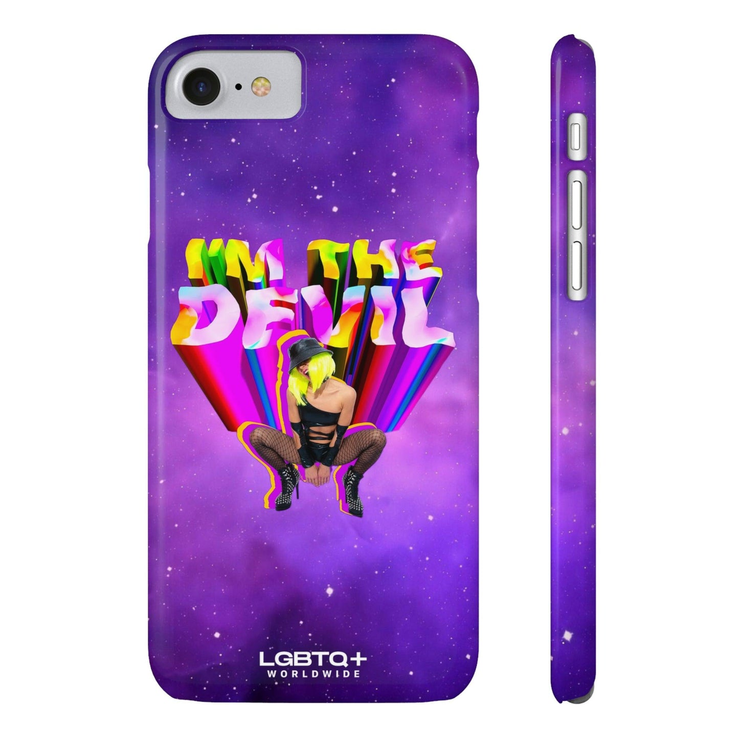 LGBTQWorldwide - ,,I AM THE DEVIL" Handyhülle Accessories, Back-to-School, card, Glossy, iPhone, iPhone Cases, Phone accessory, Phone Cases, Samsung Cases, Slim lgbtq Bekleidung Accessoires unisex Zubehör