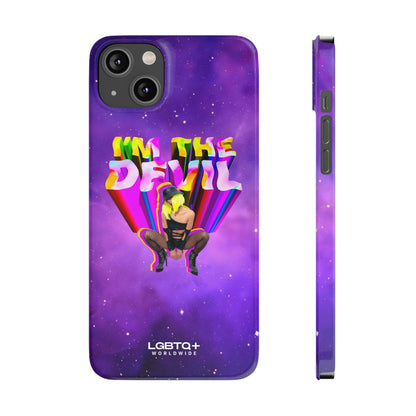 LGBTQWorldwide - ,,I AM THE DEVIL" Handyhülle Accessories, Back-to-School, card, Glossy, iPhone, iPhone Cases, Phone accessory, Phone Cases, Samsung Cases, Slim lgbtq Bekleidung Accessoires unisex Zubehör