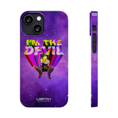 LGBTQWorldwide - ,,I AM THE DEVIL" Handyhülle Accessories, Back-to-School, card, Glossy, iPhone, iPhone Cases, Phone accessory, Phone Cases, Samsung Cases, Slim lgbtq Bekleidung Accessoires unisex Zubehör