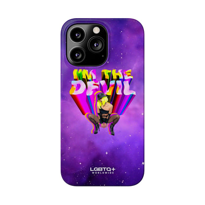 LGBTQWorldwide - ,,I AM THE DEVIL" Handyhülle Accessories, Back-to-School, card, Glossy, iPhone, iPhone Cases, Phone accessory, Phone Cases, Samsung Cases, Slim lgbtq Bekleidung Accessoires unisex Zubehör