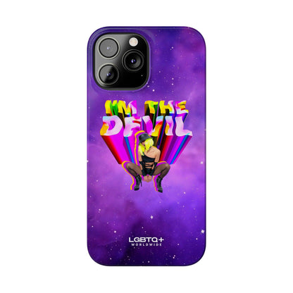 LGBTQWorldwide - ,,I AM THE DEVIL" Handyhülle Accessories, Back-to-School, card, Glossy, iPhone, iPhone Cases, Phone accessory, Phone Cases, Samsung Cases, Slim lgbtq Bekleidung Accessoires unisex Zubehör