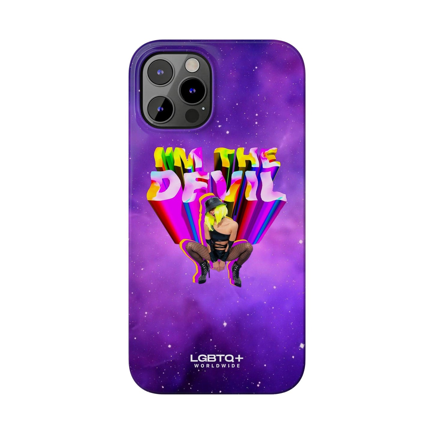 LGBTQWorldwide - ,,I AM THE DEVIL" Handyhülle Accessories, Back-to-School, card, Glossy, iPhone, iPhone Cases, Phone accessory, Phone Cases, Samsung Cases, Slim lgbtq Bekleidung Accessoires unisex Zubehör