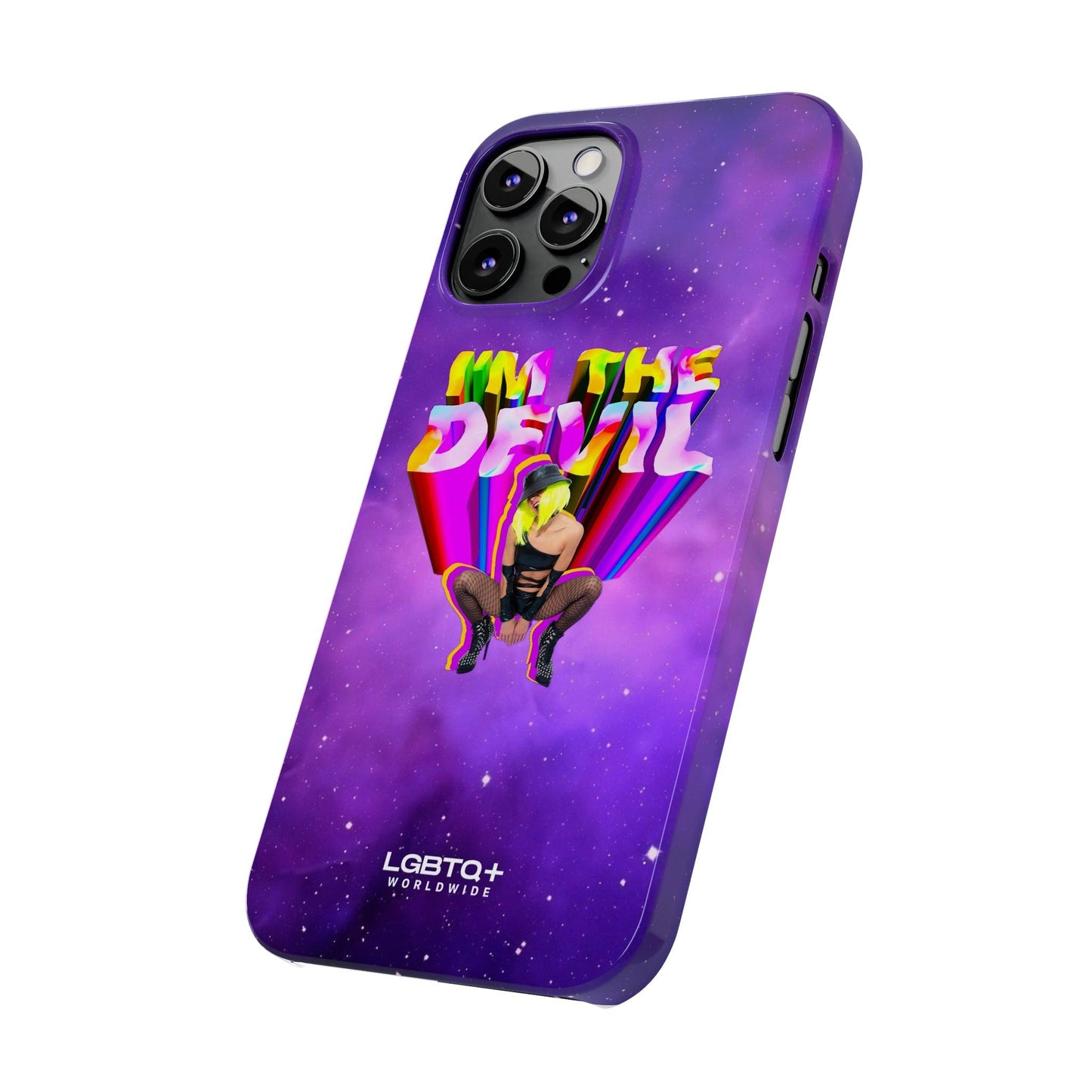 LGBTQWorldwide - ,,I AM THE DEVIL" Handyhülle Accessories, Back-to-School, card, Glossy, iPhone, iPhone Cases, Phone accessory, Phone Cases, Samsung Cases, Slim lgbtq Bekleidung Accessoires unisex Zubehör