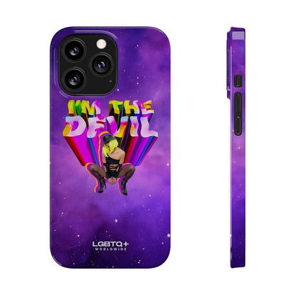 LGBTQWorldwide - ,,I AM THE DEVIL" Handyhülle Accessories, Back-to-School, card, Glossy, iPhone, iPhone Cases, Phone accessory, Phone Cases, Samsung Cases, Slim lgbtq Bekleidung Accessoires unisex Zubehör