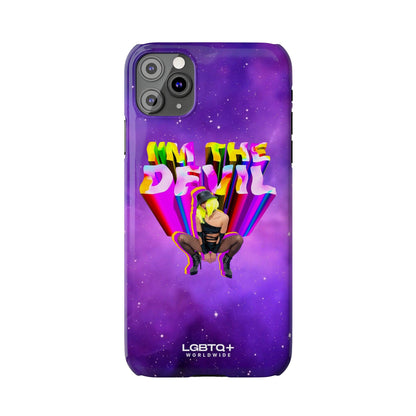 LGBTQWorldwide - ,,I AM THE DEVIL" Handyhülle Accessories, Back-to-School, card, Glossy, iPhone, iPhone Cases, Phone accessory, Phone Cases, Samsung Cases, Slim lgbtq Bekleidung Accessoires unisex Zubehör