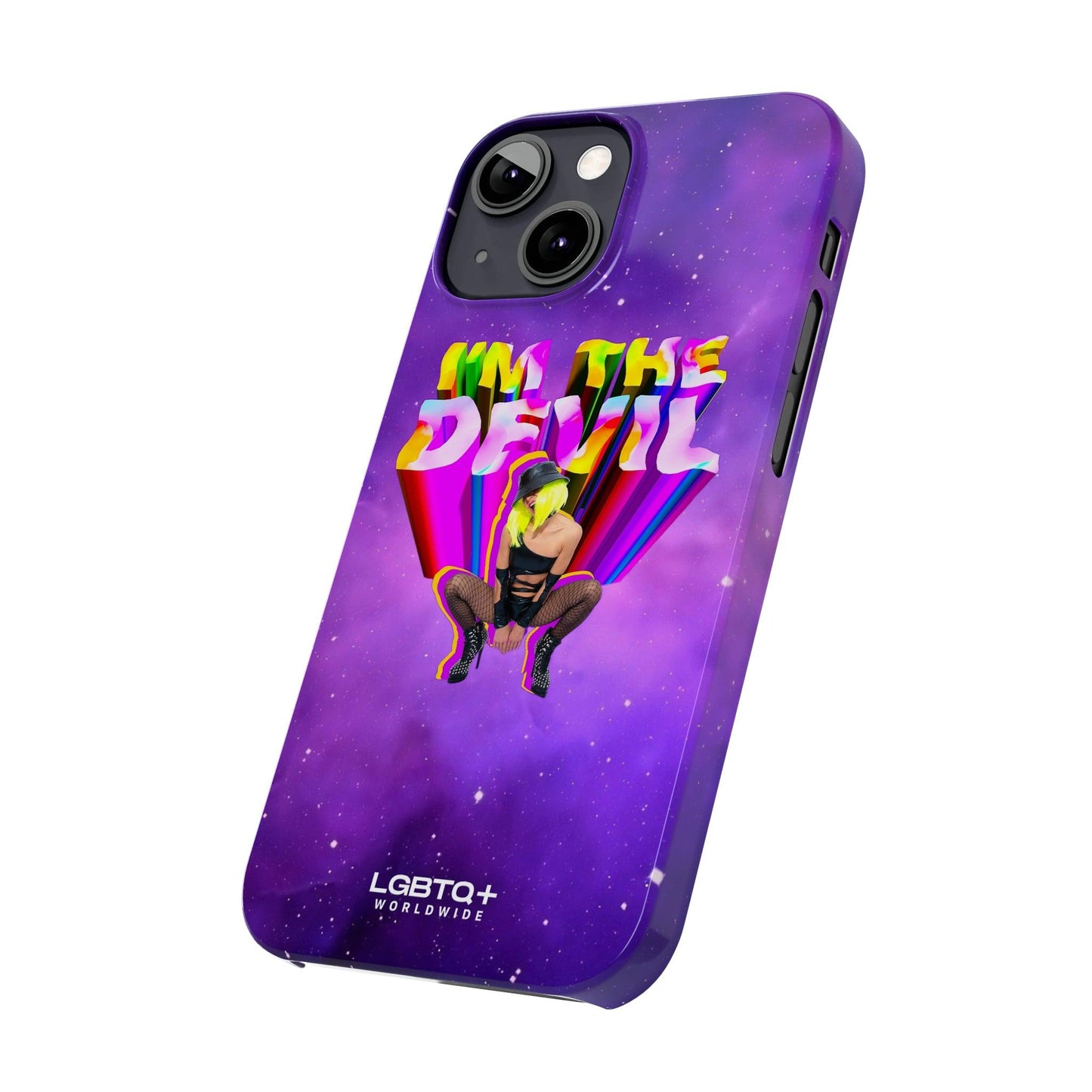 LGBTQWorldwide - ,,I AM THE DEVIL" Handyhülle Accessories, Back-to-School, card, Glossy, iPhone, iPhone Cases, Phone accessory, Phone Cases, Samsung Cases, Slim lgbtq Bekleidung Accessoires unisex Zubehör